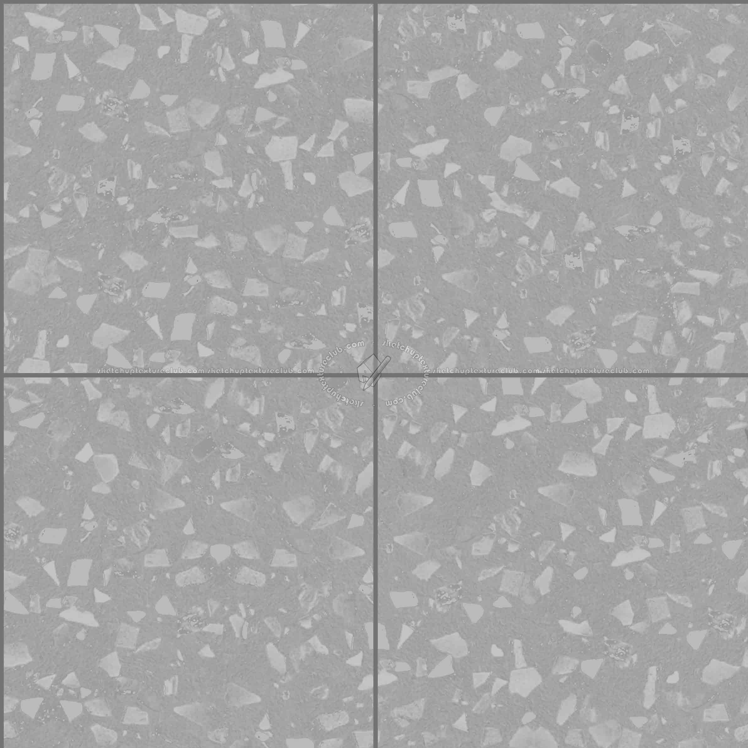 Textures   -   ARCHITECTURE   -   TILES INTERIOR   -   Terrazzo  - terrazzo floor tile PBR texture seamless 21497 - Displacement