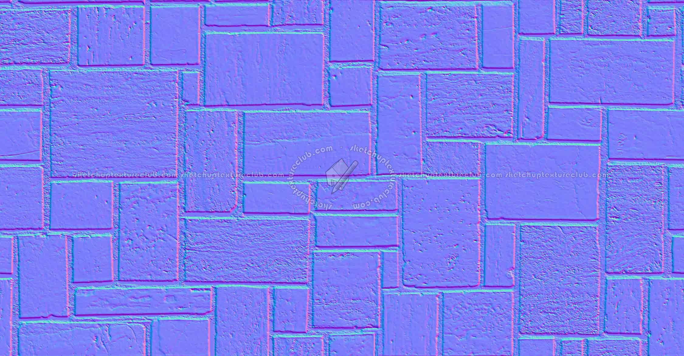 Textures   -   ARCHITECTURE   -   MARBLE SLABS   -   Marble wall cladding  - Travertine wall cladding texture seamless 20914 - Normal