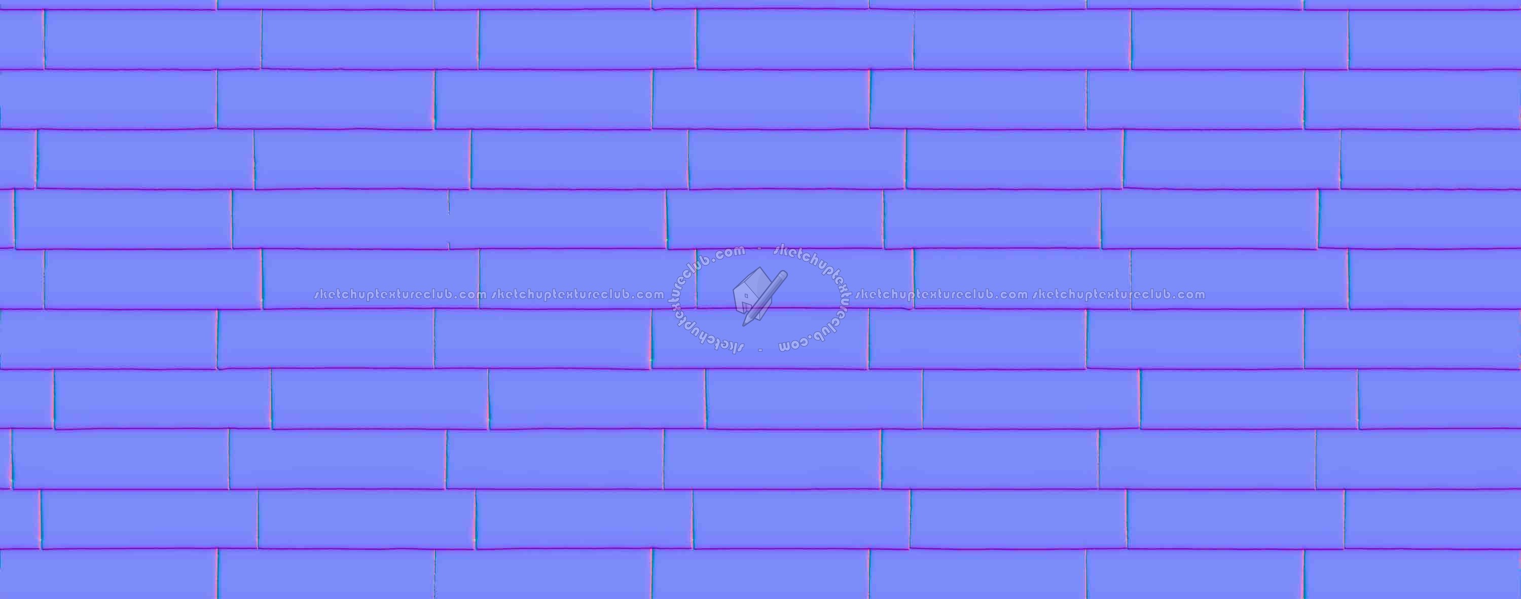 Textures   -   ARCHITECTURE   -   WALLS TILE OUTSIDE  - Wall cladding bricks PBR texture seamless 21541 - Normal