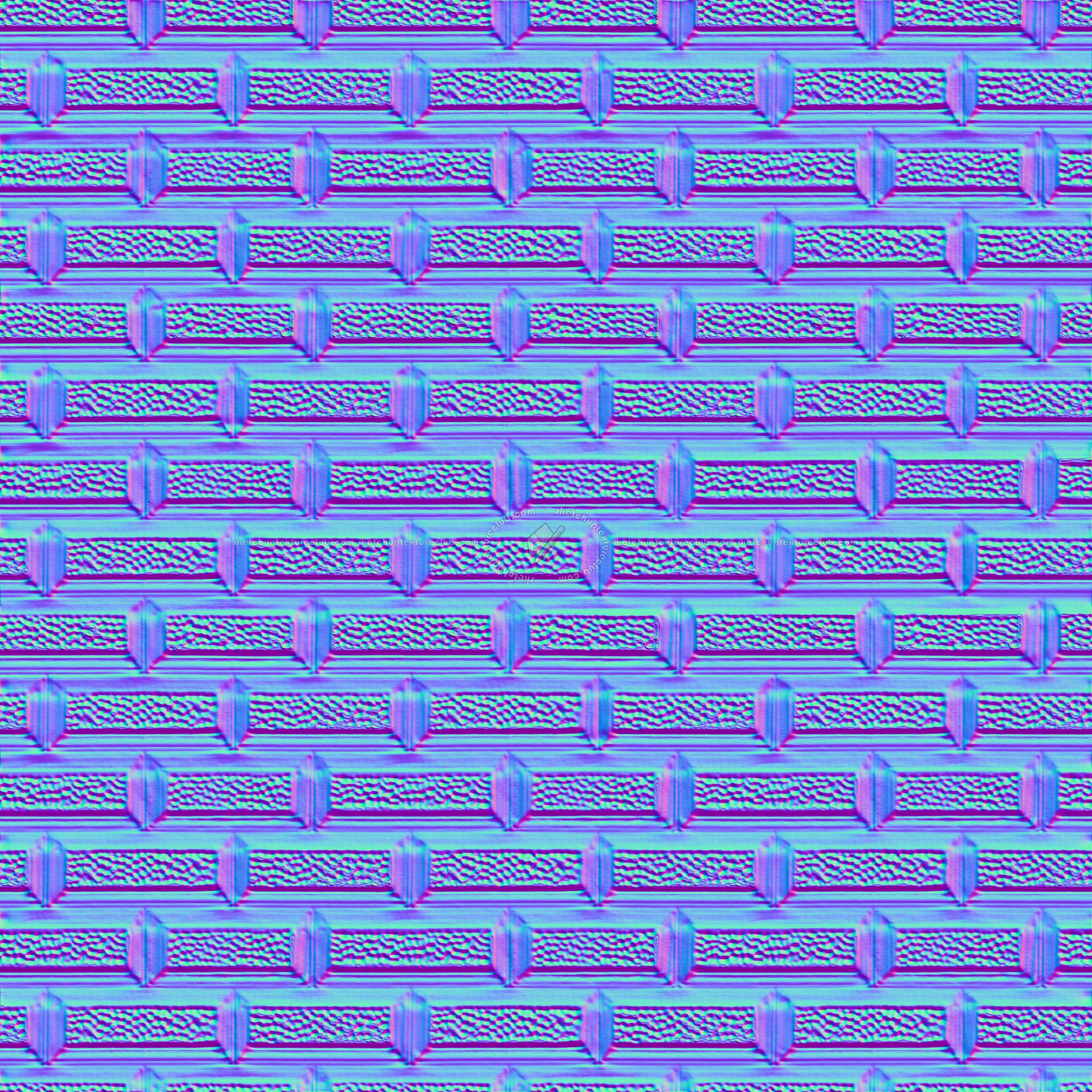 Textures   -   ARCHITECTURE   -   STONES WALLS   -   Claddings stone   -   Exterior  - Wall cladding stone texture seamless 07750 - Normal