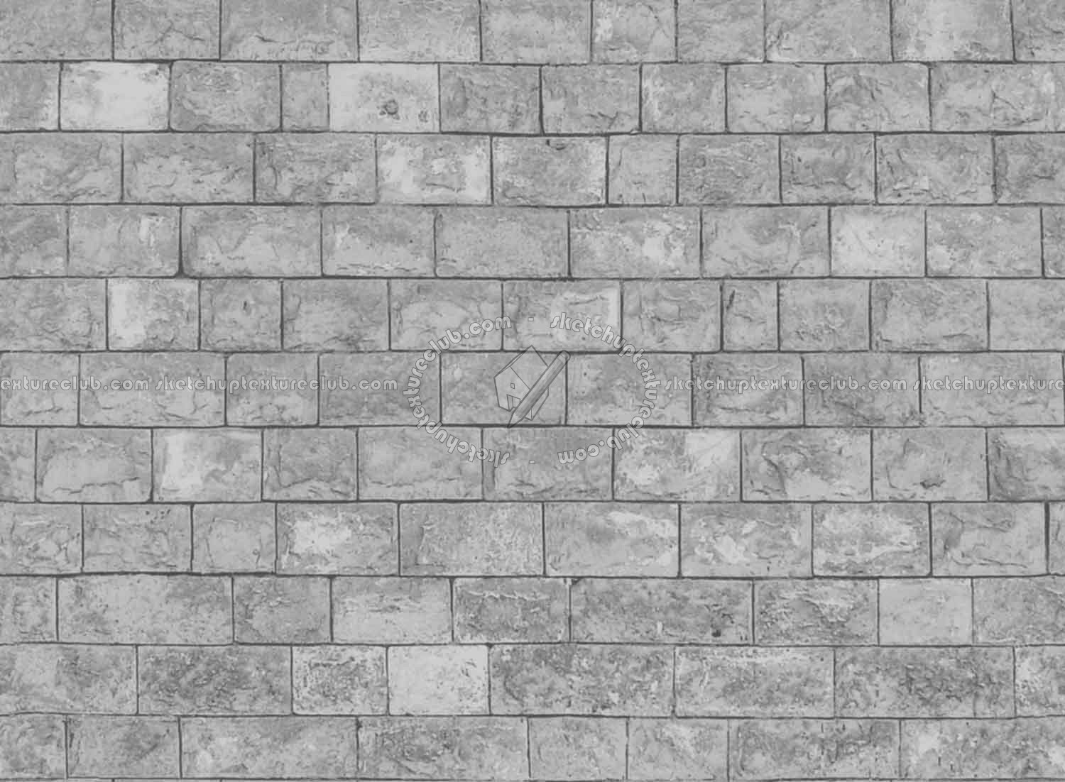 Textures   -   ARCHITECTURE   -   STONES WALLS   -   Stone blocks  - Wall stone with regular blocks texture seamless 08306 - Bump