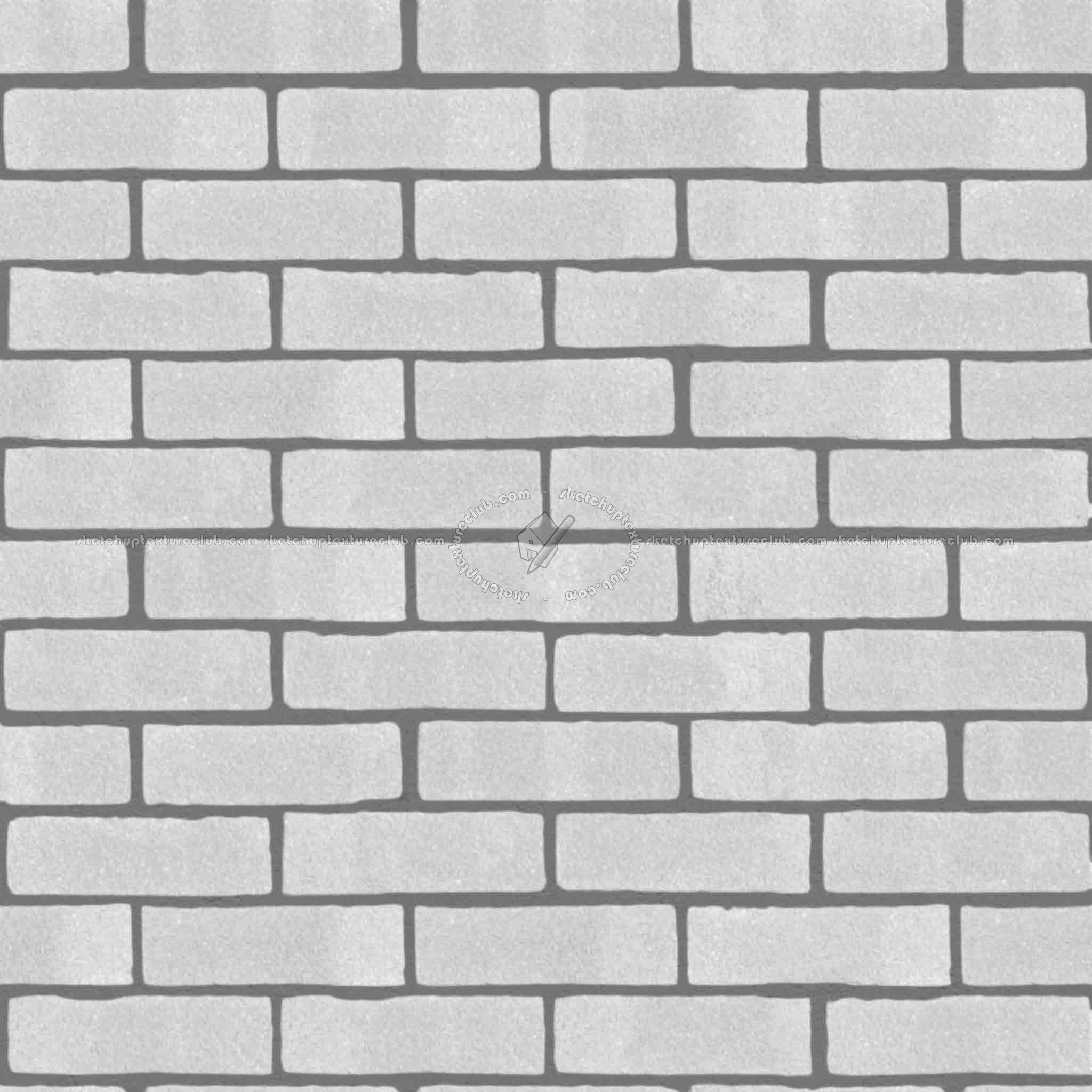 Textures   -   ARCHITECTURE   -   BRICKS   -   White Bricks  - White bricks texture seamless 00503 - Bump