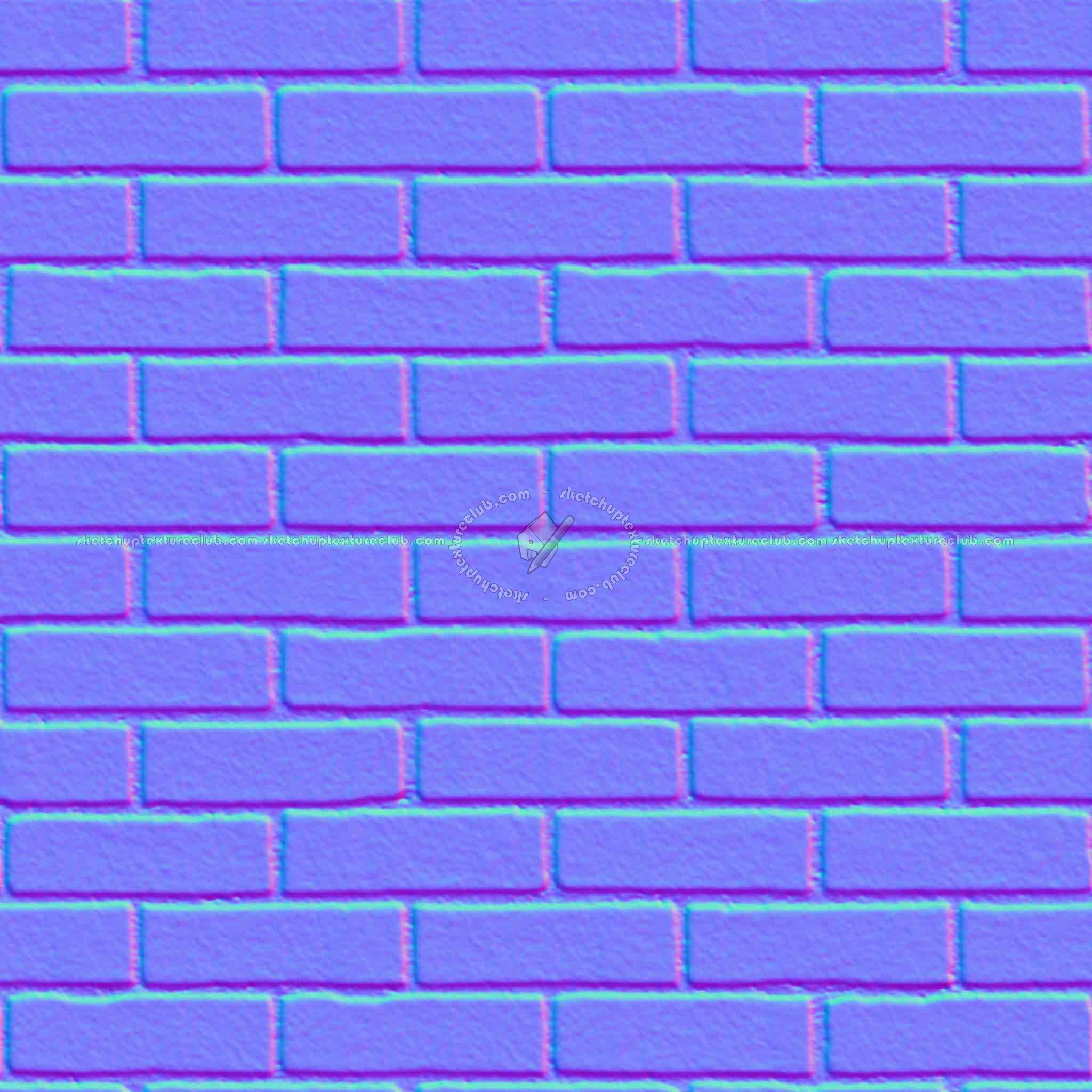 Textures   -   ARCHITECTURE   -   BRICKS   -   White Bricks  - White bricks texture seamless 00503 - Normal