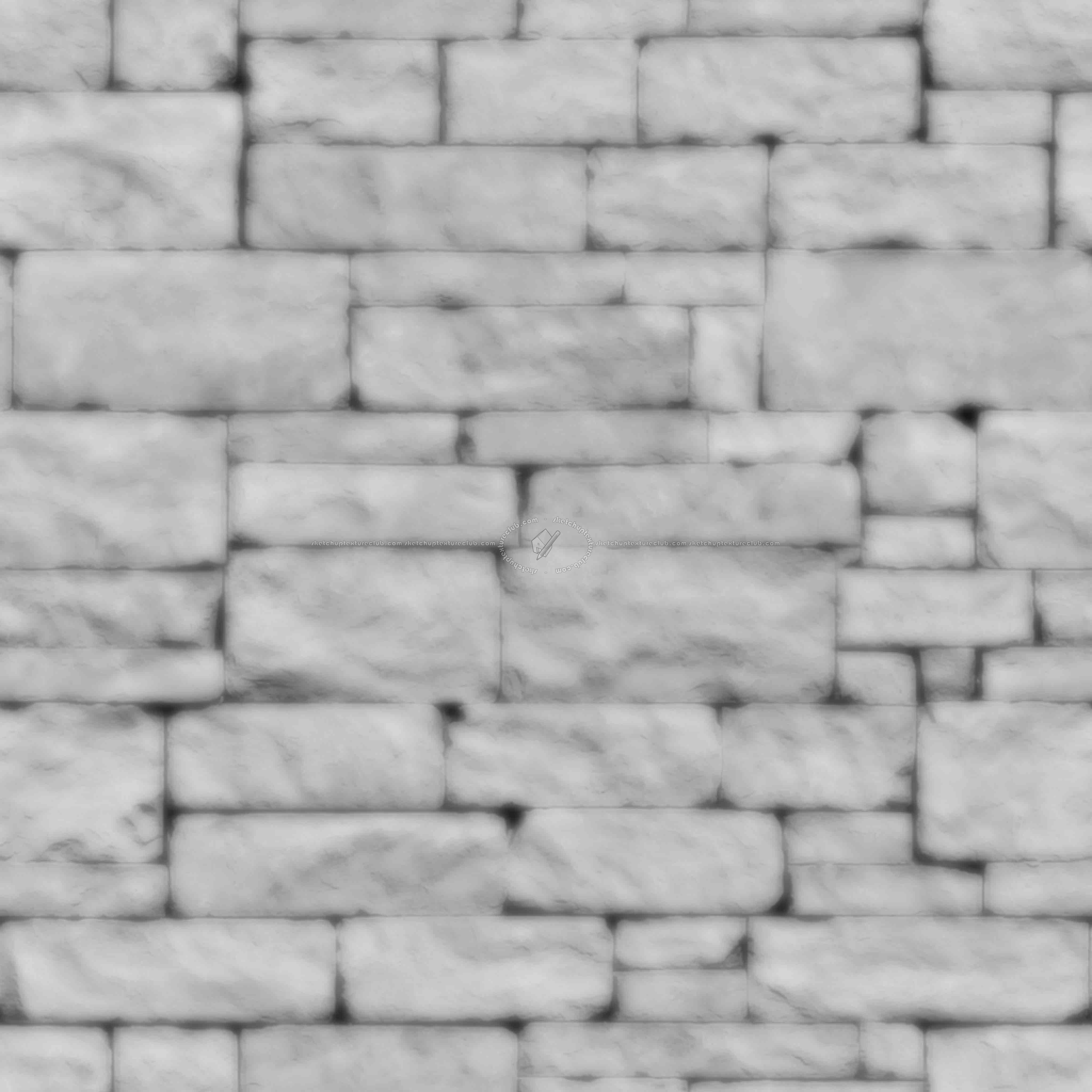 Textures   -   ARCHITECTURE   -   STONES WALLS   -   Stone blocks  - stone blocks wall pbr texture seamless 22579 - Displacement