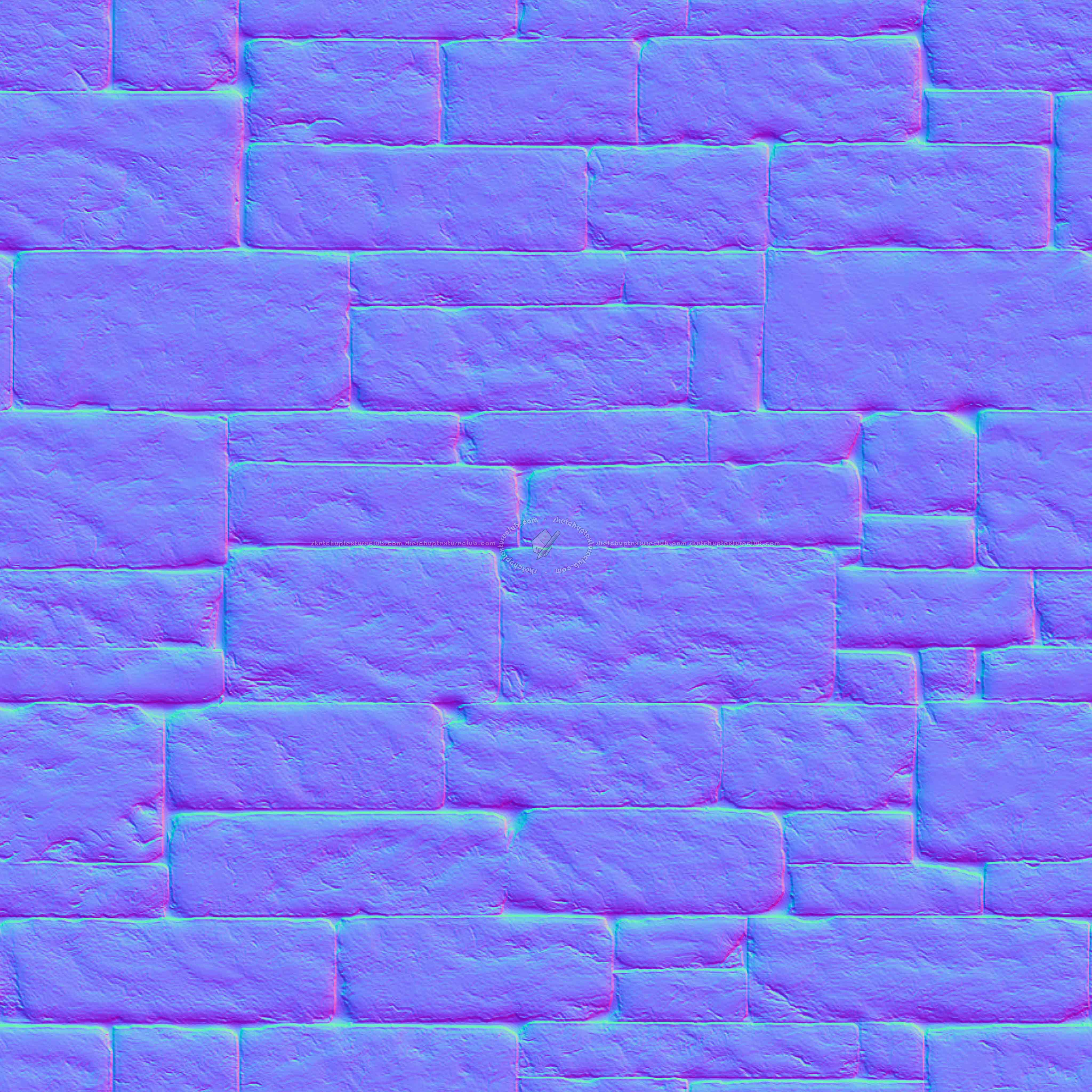 Textures   -   ARCHITECTURE   -   STONES WALLS   -   Stone blocks  - stone blocks wall pbr texture seamless 22579 - Normal