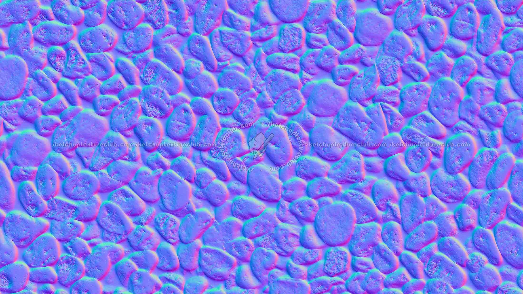 Textures   -   NATURE ELEMENTS   -   GRAVEL &amp; PEBBLES  - White pebbles texture seamless 20678 - Normal