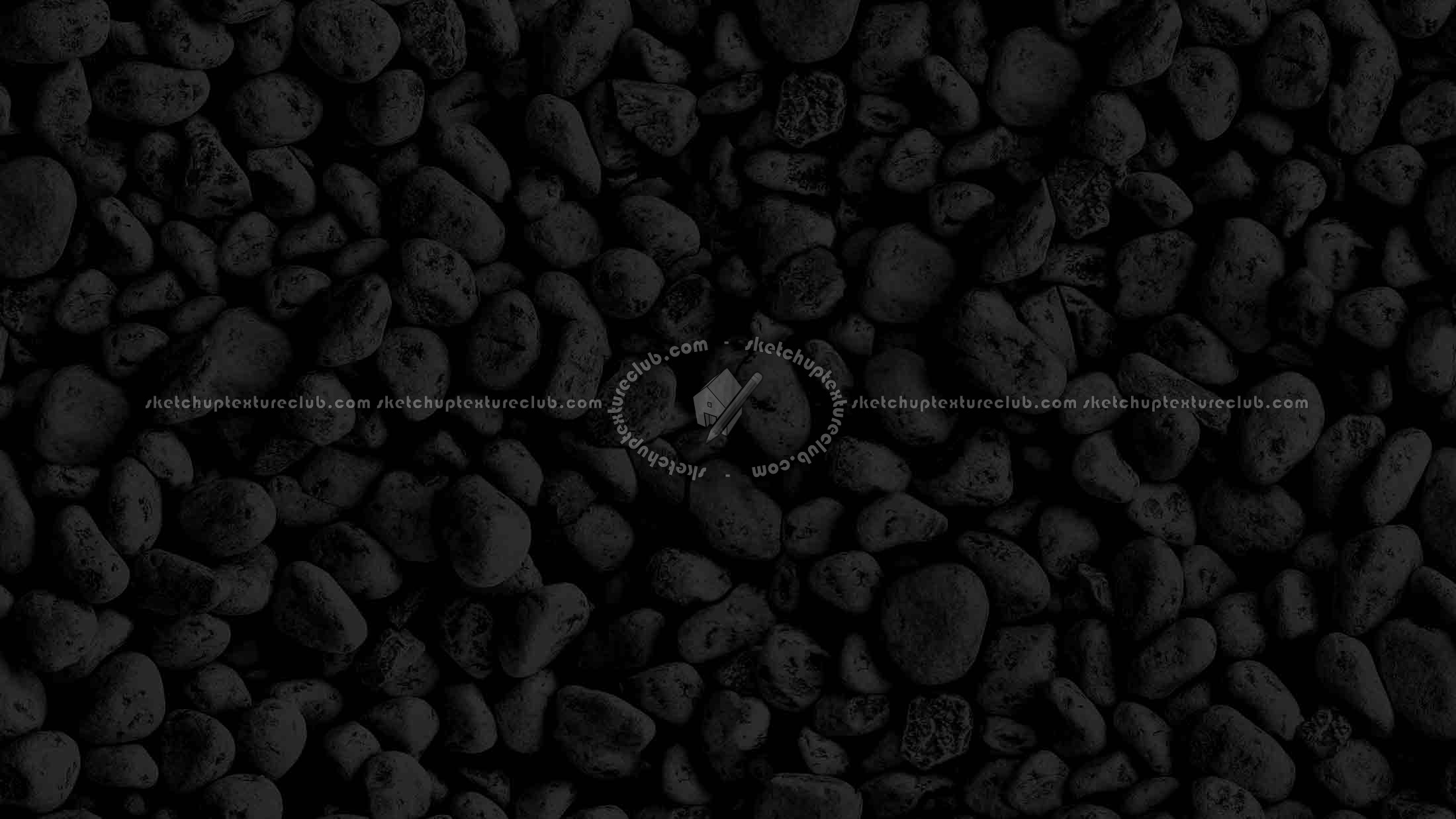 Textures   -   NATURE ELEMENTS   -   GRAVEL &amp; PEBBLES  - White pebbles texture seamless 20678 - Specular