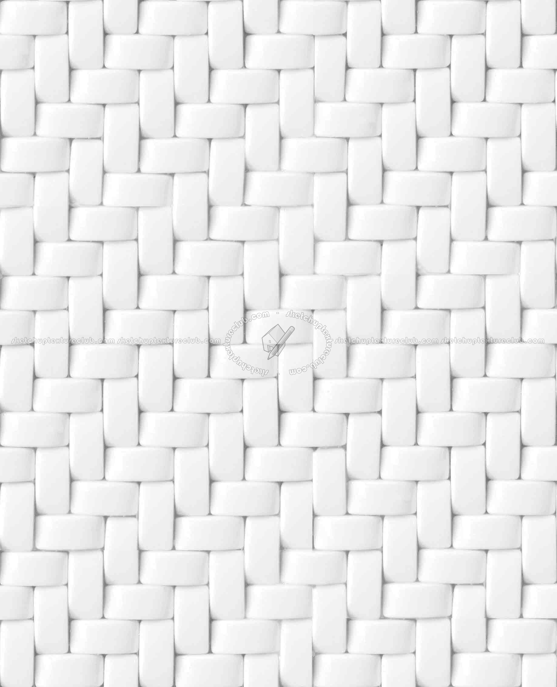 Textures   -   ARCHITECTURE   -   TILES INTERIOR   -   Mosaico   -   Mixed format  - Herringbone mosaic tile texture seamless 15674 - Ambient occlusion
