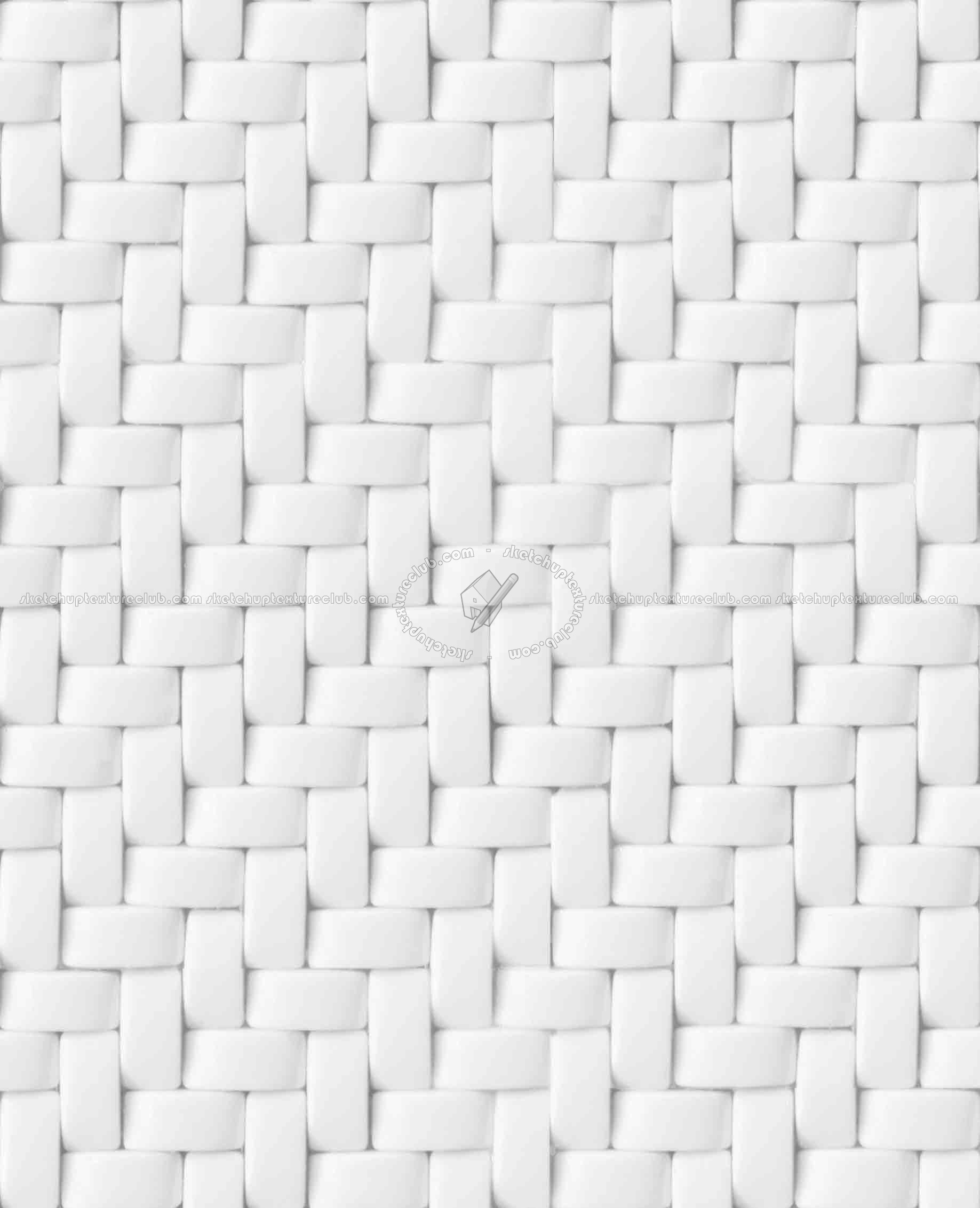 Textures   -   ARCHITECTURE   -   TILES INTERIOR   -   Mosaico   -   Mixed format  - Herringbone mosaic tile texture seamless 15674 - Specular