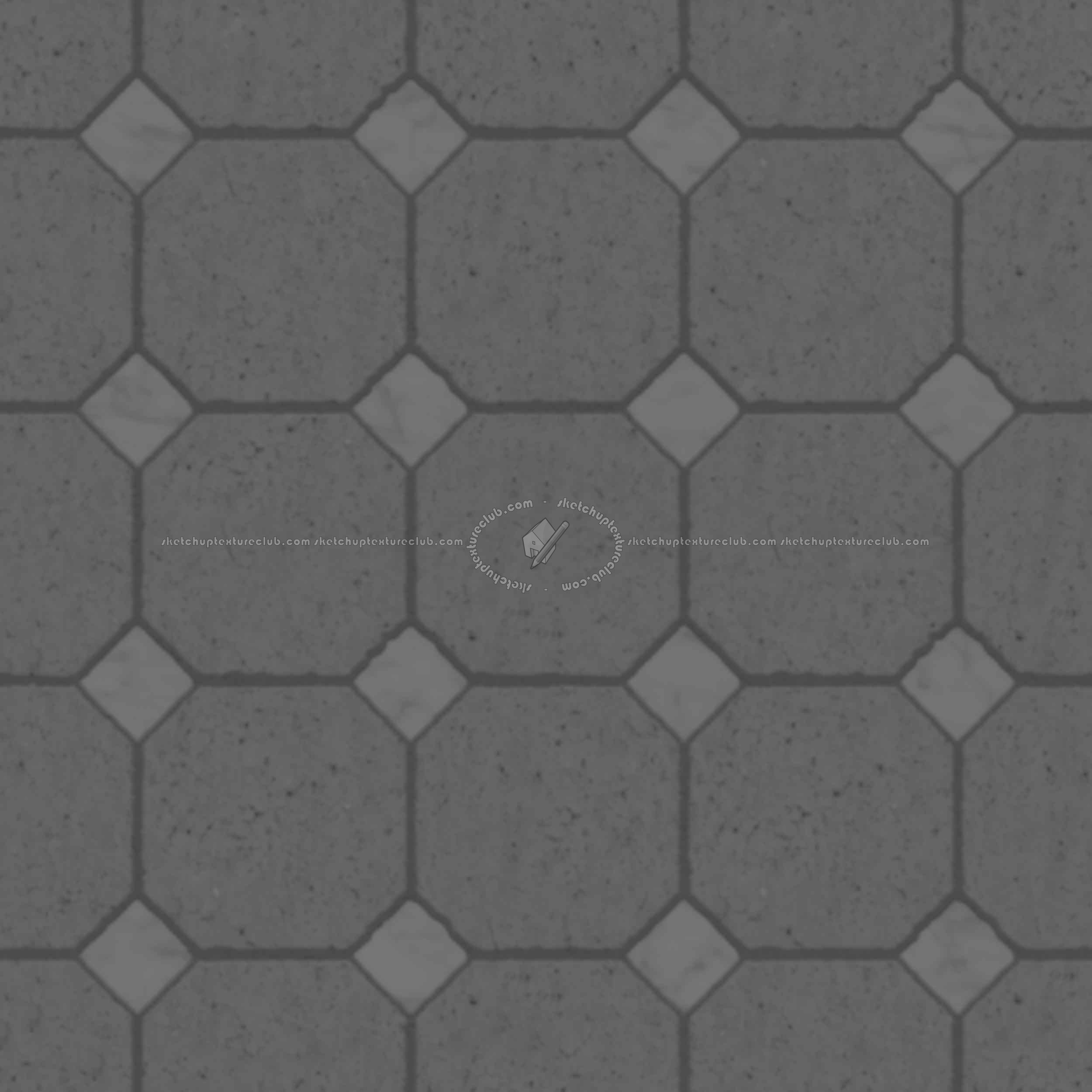 Textures - ARCHITECTURE - PAVING OUTDOOR - Concrete - Blocks regular - Paving outdoor concrete regular block texture seamless 05766 - Displacement