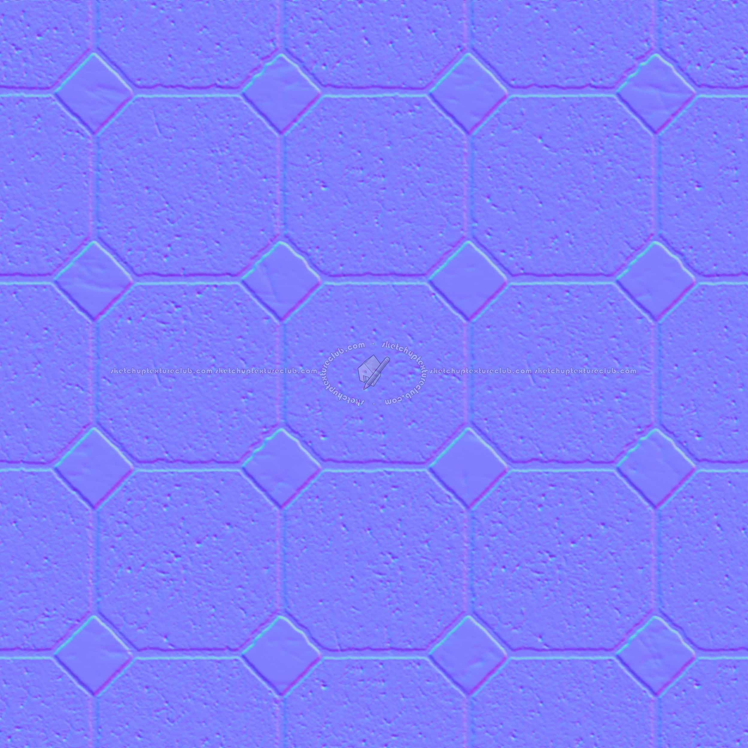 Textures - ARCHITECTURE - PAVING OUTDOOR - Concrete - Blocks regular - Paving outdoor concrete regular block texture seamless 05766 - Normal