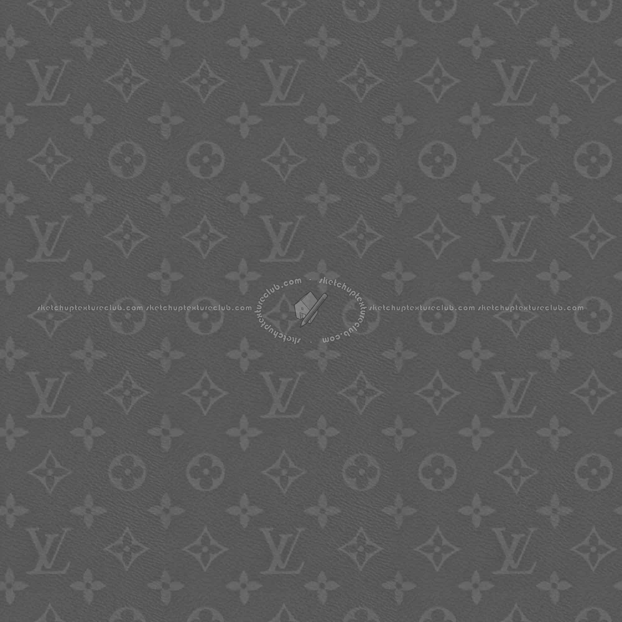 Background of a Leather Texture with the Brand Louis Vuitton