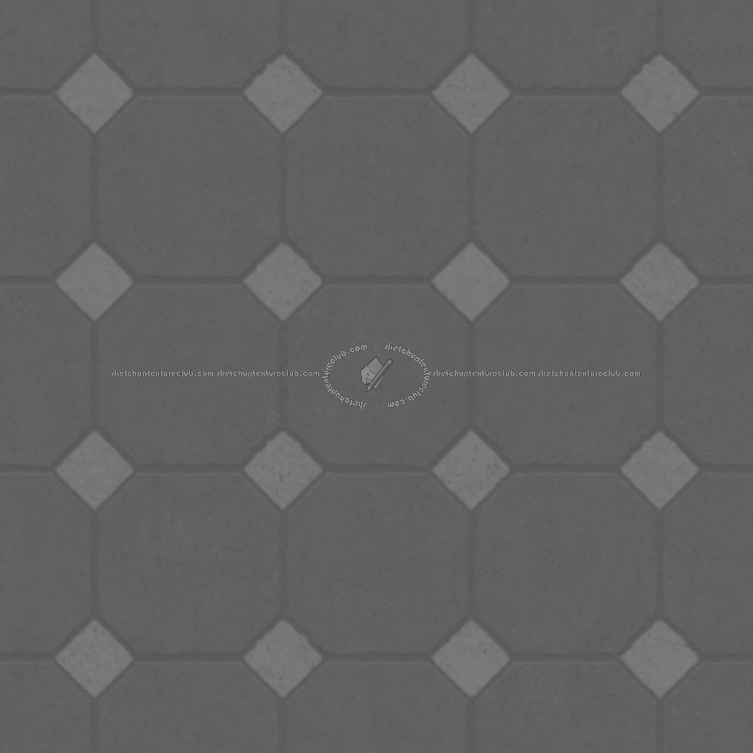 Textures - ARCHITECTURE - PAVING OUTDOOR - Concrete - Blocks regular - Paving outdoor concrete regular block texture seamless 05767 - Displacement