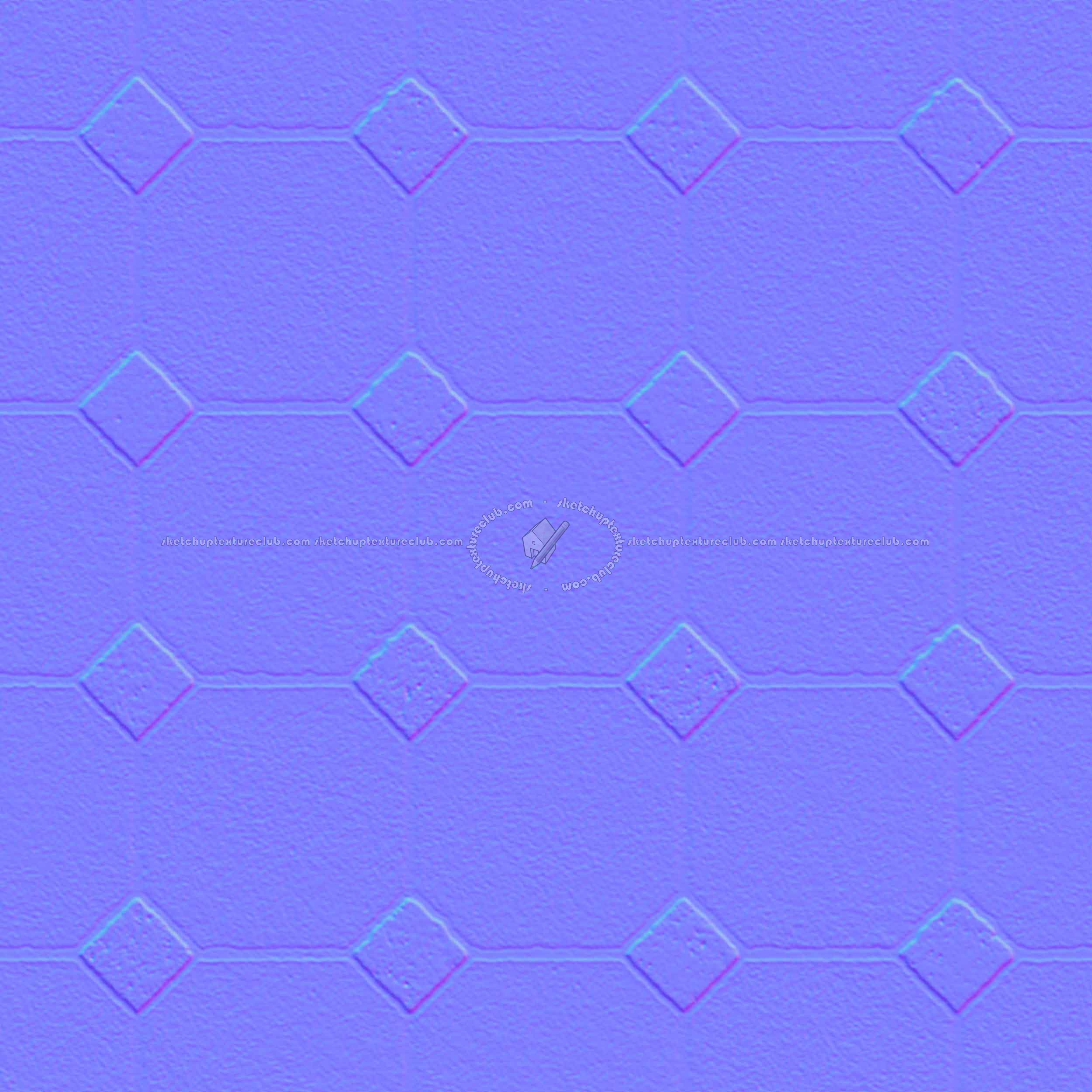 Textures - ARCHITECTURE - PAVING OUTDOOR - Concrete - Blocks regular - Paving outdoor concrete regular block texture seamless 05767 - Normal