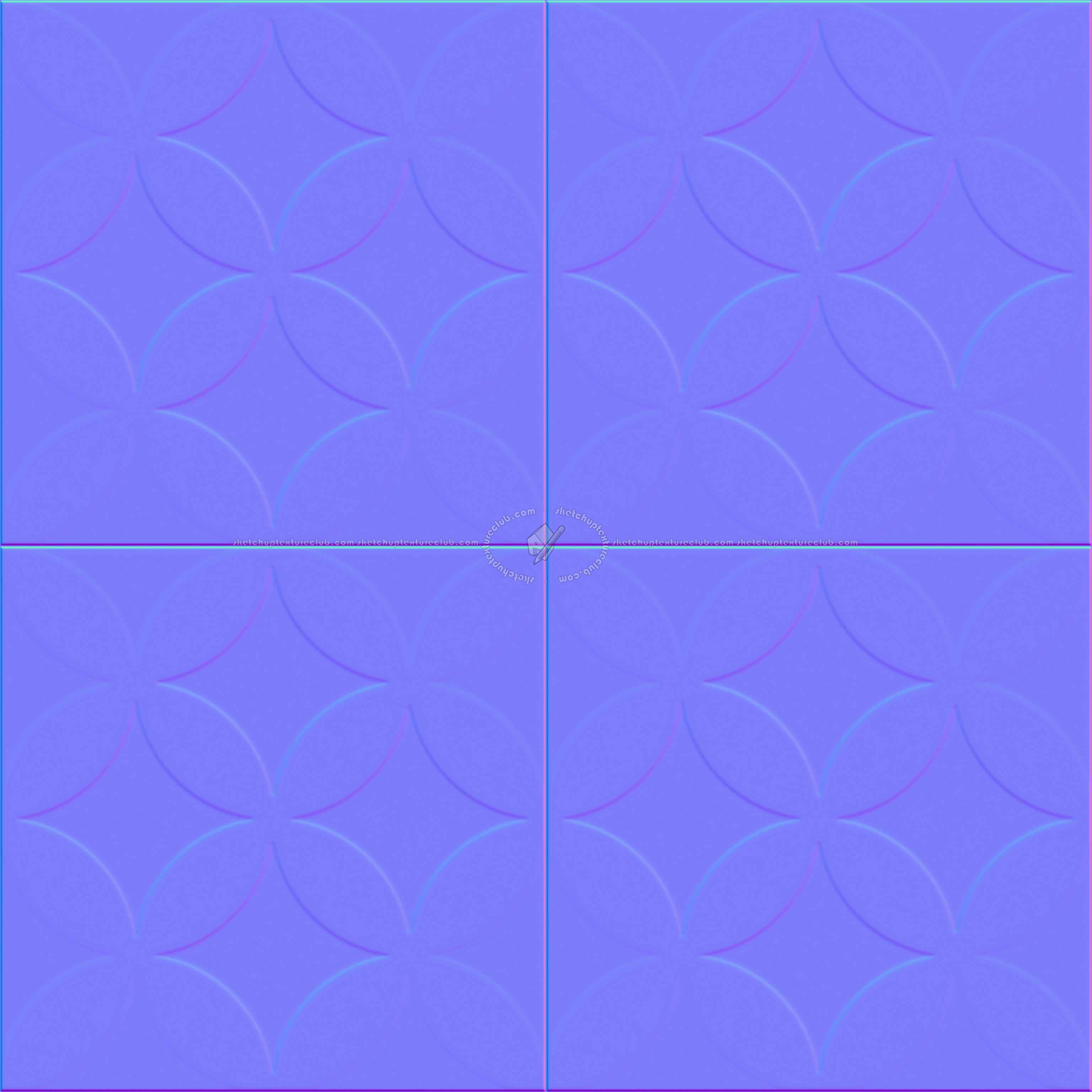 Textures   -   ARCHITECTURE   -   TILES INTERIOR   -   Cement - Encaustic   -   Cement  - cementine tiles Pbr texture seamless 22139 - Normal