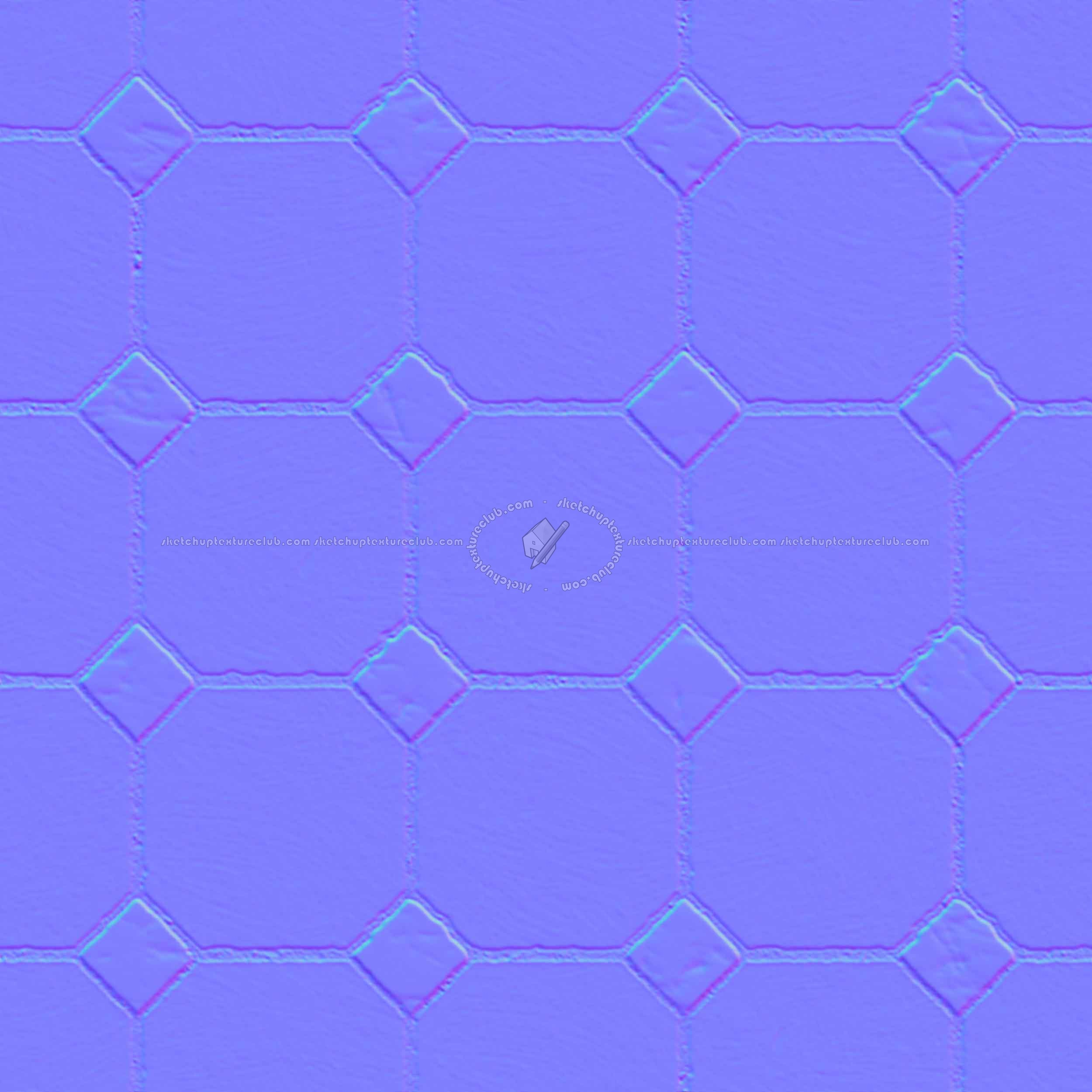 Textures   -   ARCHITECTURE   -   PAVING OUTDOOR   -   Concrete   -   Blocks regular  - Paving outdoor concrete regular block texture seamless 05770 - Normal