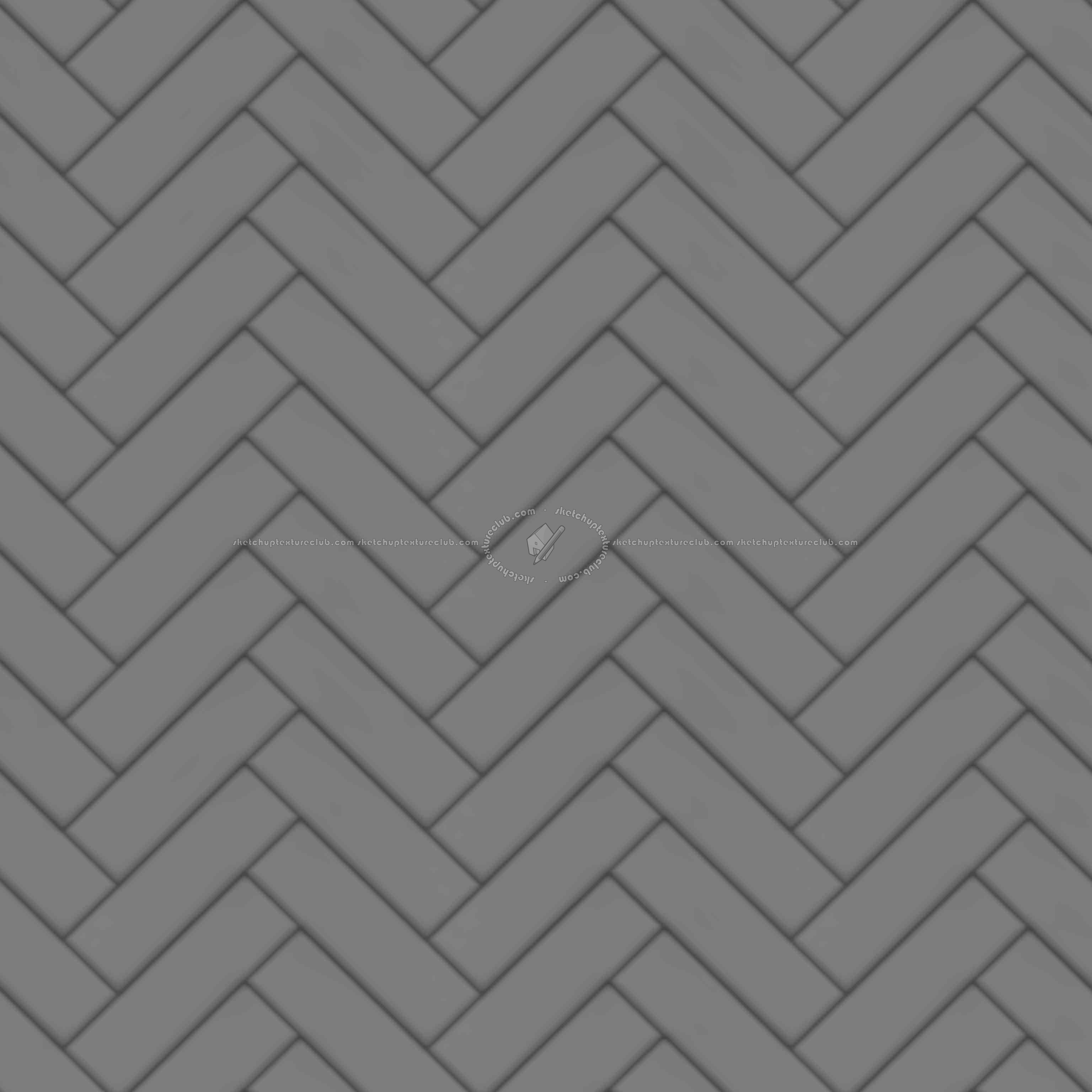 Textures   -   ARCHITECTURE   -   TILES INTERIOR   -   Mosaico   -   Mixed format  - herringbone ceramic tile pbr texture seamless 22222 - Displacement