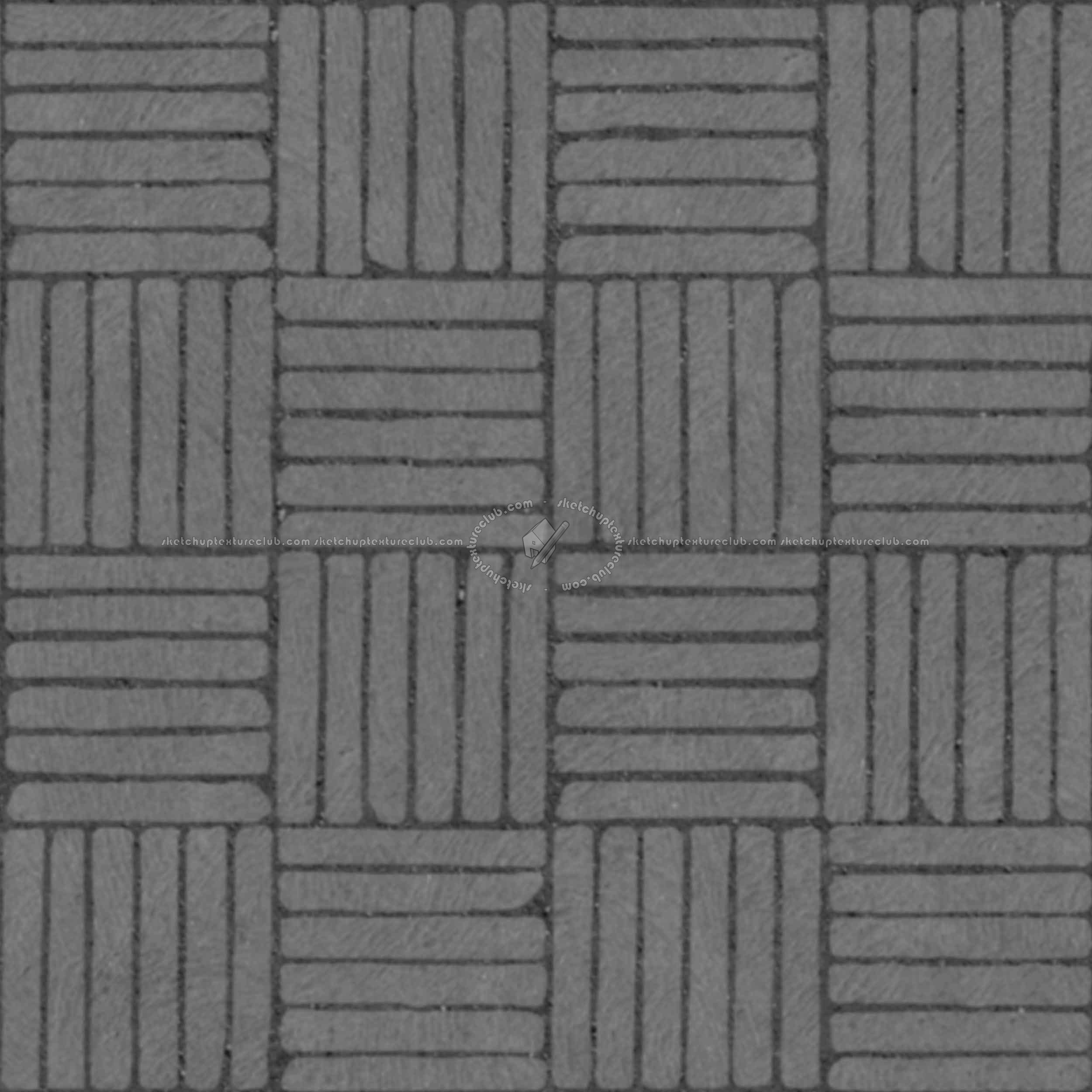 Textures - ARCHITECTURE - PAVING OUTDOOR - Concrete - Blocks regular - Paving outdoor concrete regular block texture seamless 05772 - Displacement