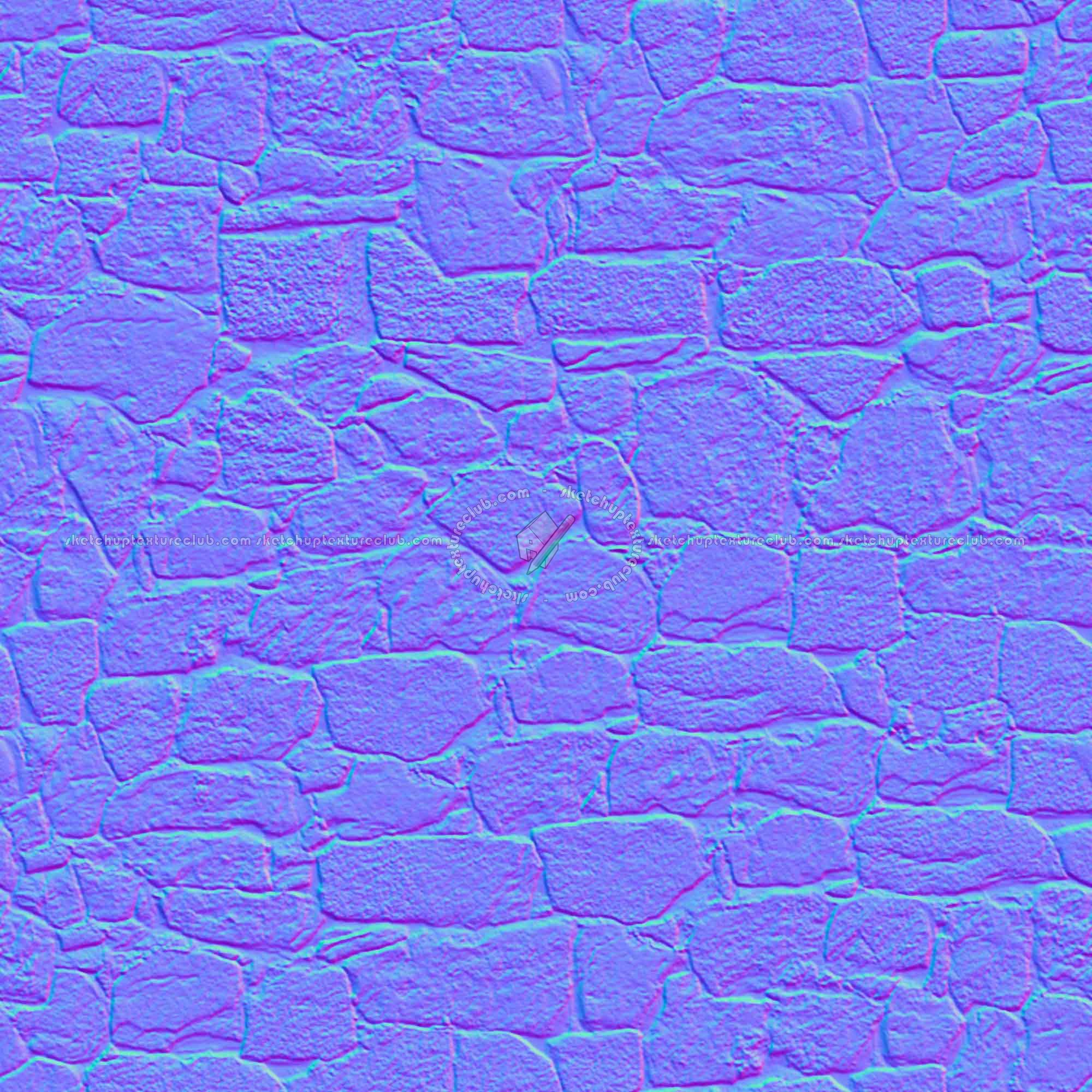 Textures   -   ARCHITECTURE   -   STONES WALLS   -   Stone walls  - Old wall stone texture seamless 08536 - Normal