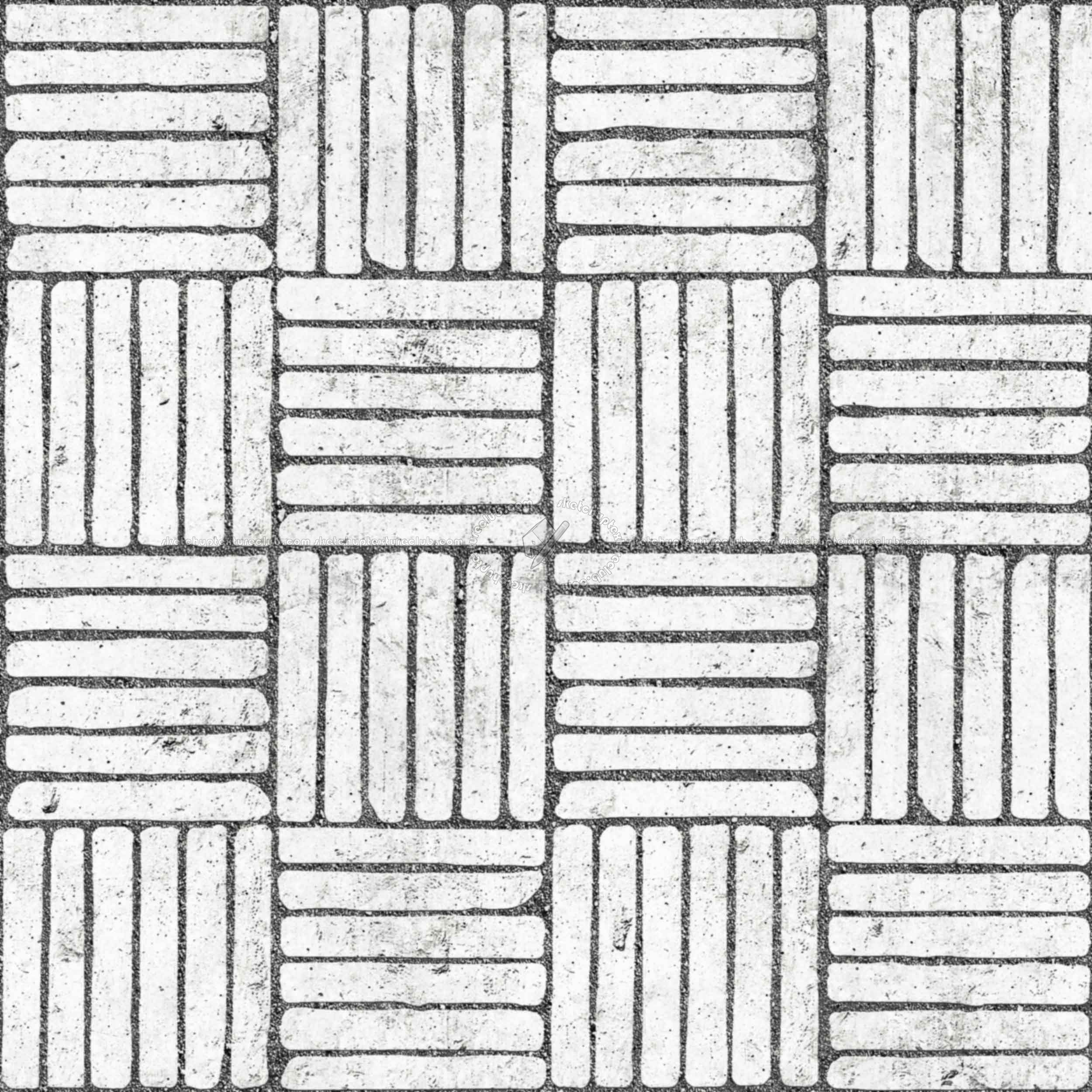 Textures   -   ARCHITECTURE   -   PAVING OUTDOOR   -   Concrete   -   Blocks regular  - Paving outdoor concrete regular block texture seamless 05773 - Bump