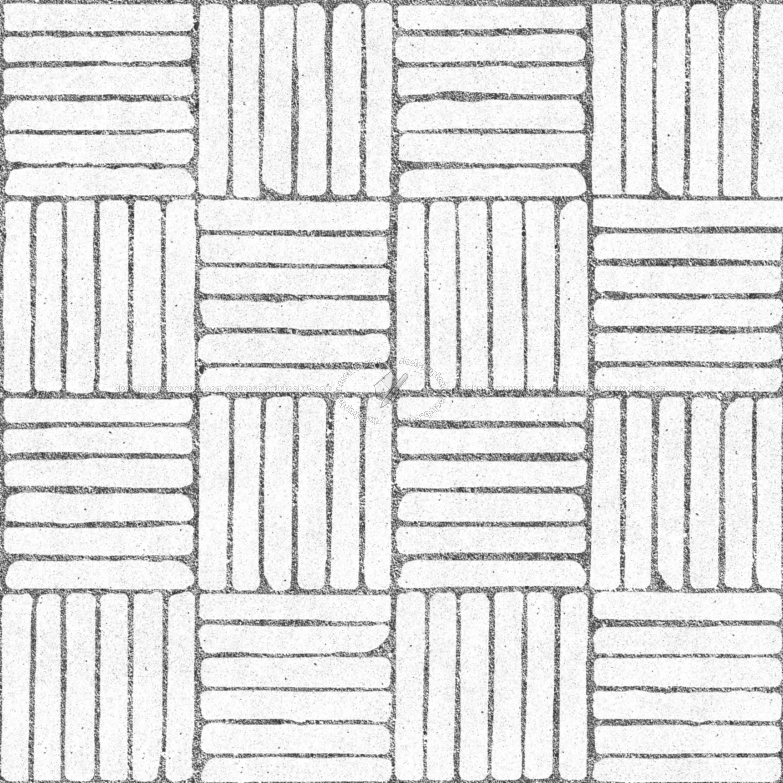 Textures   -   ARCHITECTURE   -   PAVING OUTDOOR   -   Concrete   -   Blocks regular  - Paving outdoor concrete regular block texture seamless 05774 - Bump