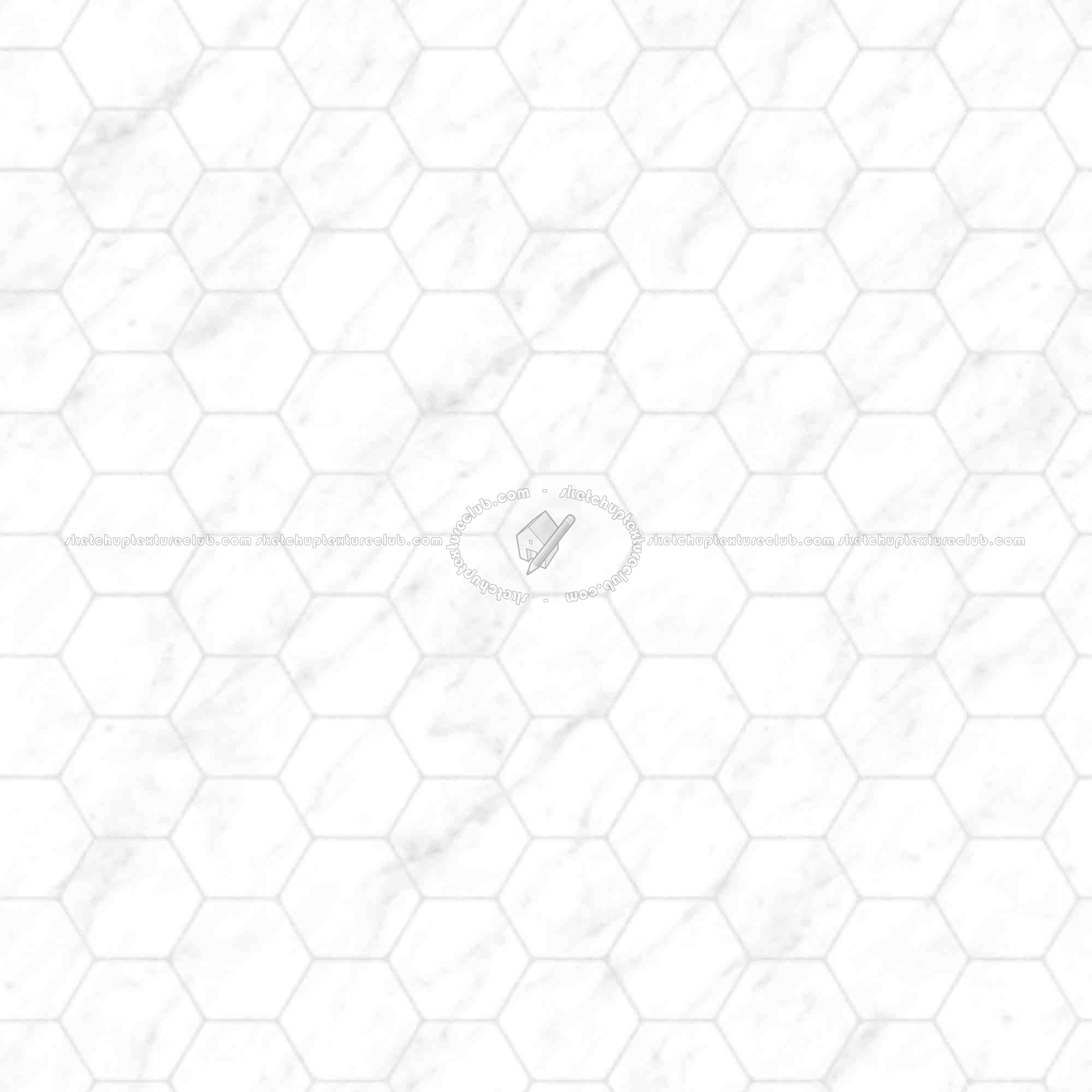 Textures   -   ARCHITECTURE   -   TILES INTERIOR   -   Hexagonal mixed  - Carrara marble hexagonal texture seamless 17108 - Ambient occlusion