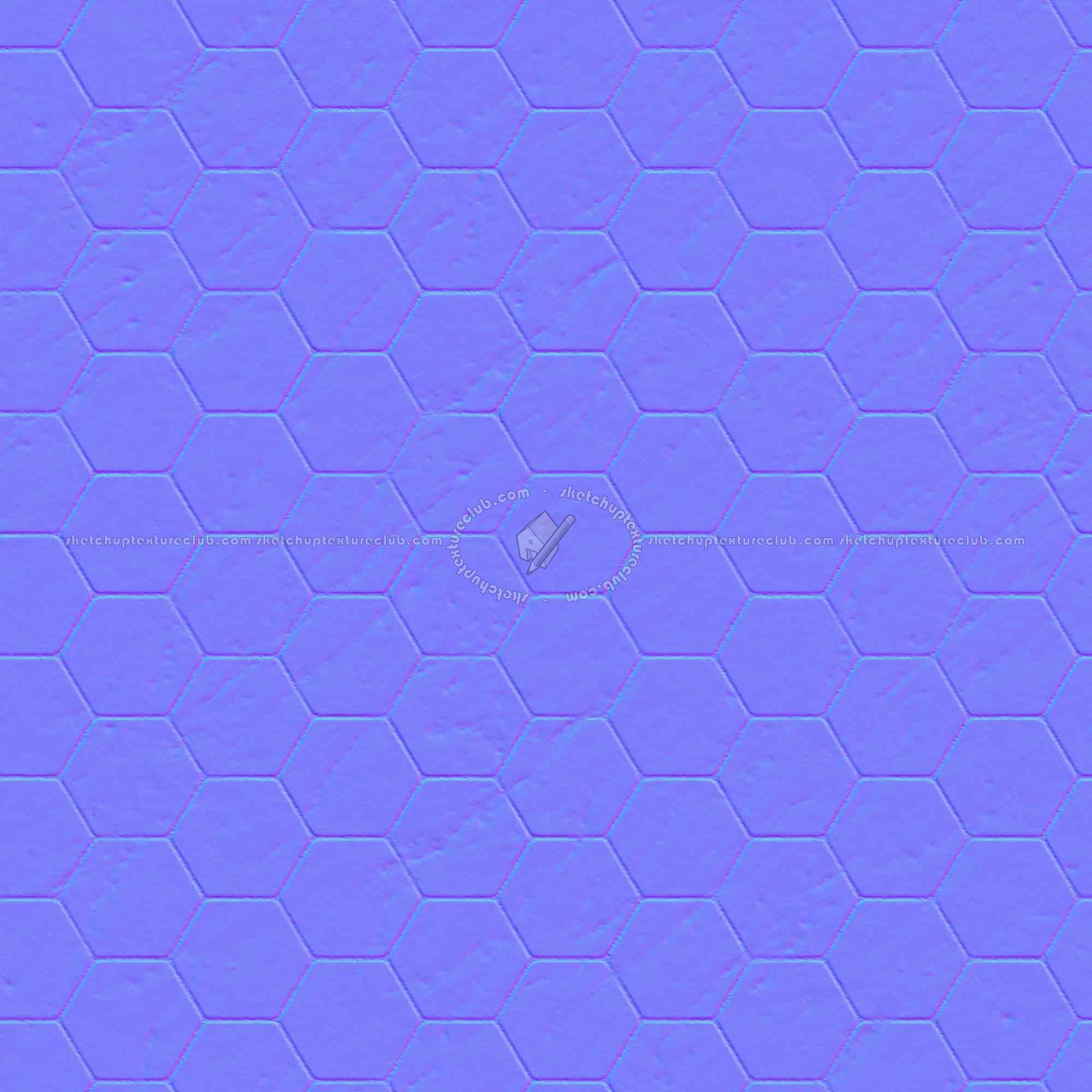 Textures   -   ARCHITECTURE   -   TILES INTERIOR   -   Hexagonal mixed  - Carrara marble hexagonal texture seamless 17108 - Normal