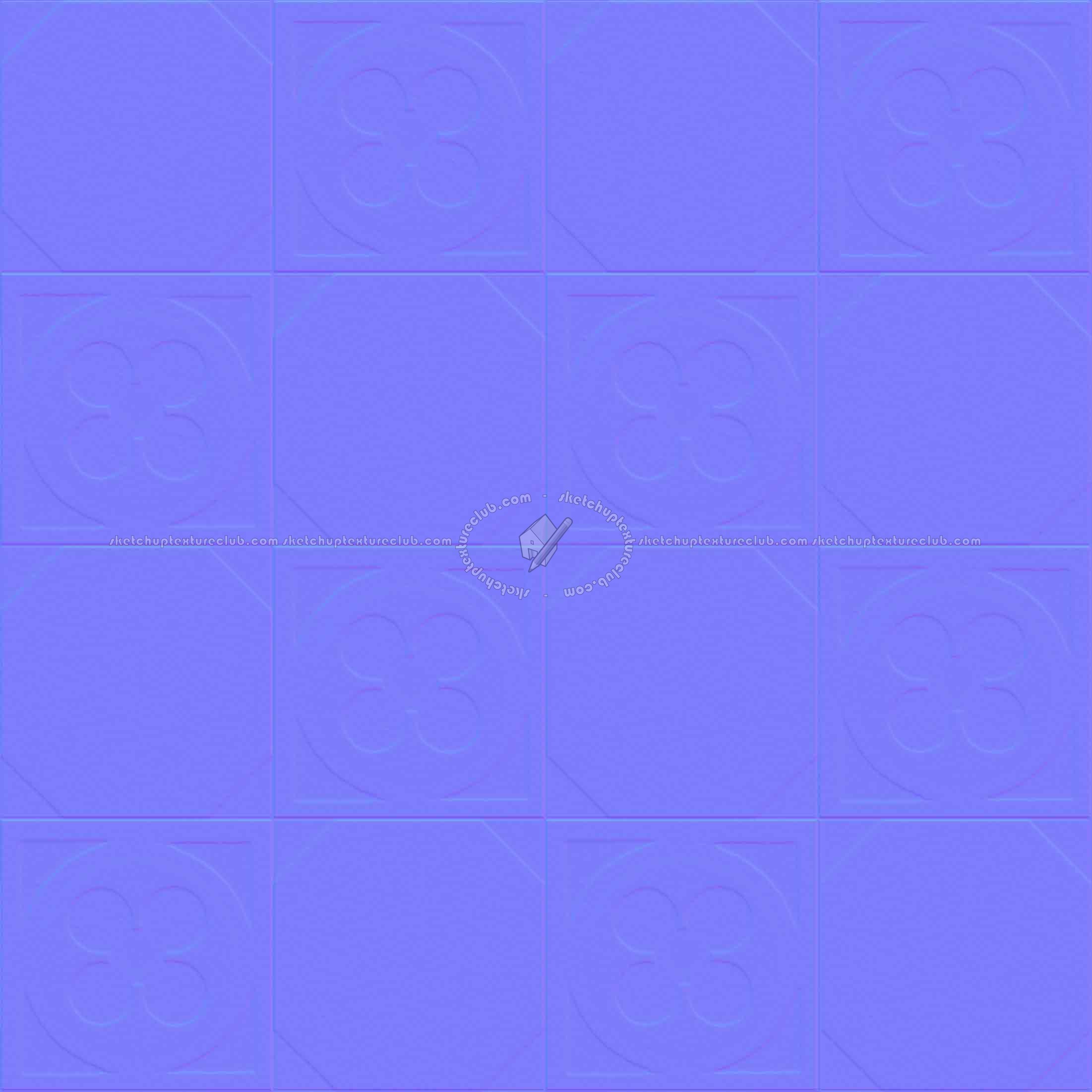 Textures   -   ARCHITECTURE   -   TILES INTERIOR   -   Cement - Encaustic   -   Cement  - Cement concrete tile texture seamless 13330 - Normal