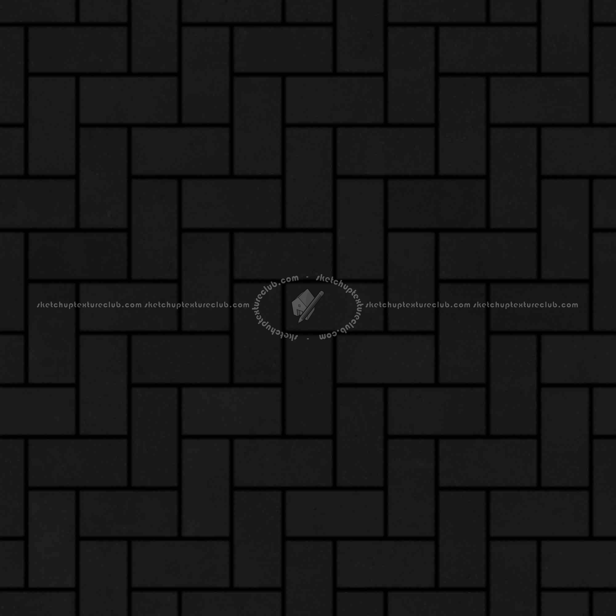 Textures   -   ARCHITECTURE   -   PAVING OUTDOOR   -   Concrete   -   Herringbone  - Concrete paving herringbone outdoor texture seamless 05804 - Specular