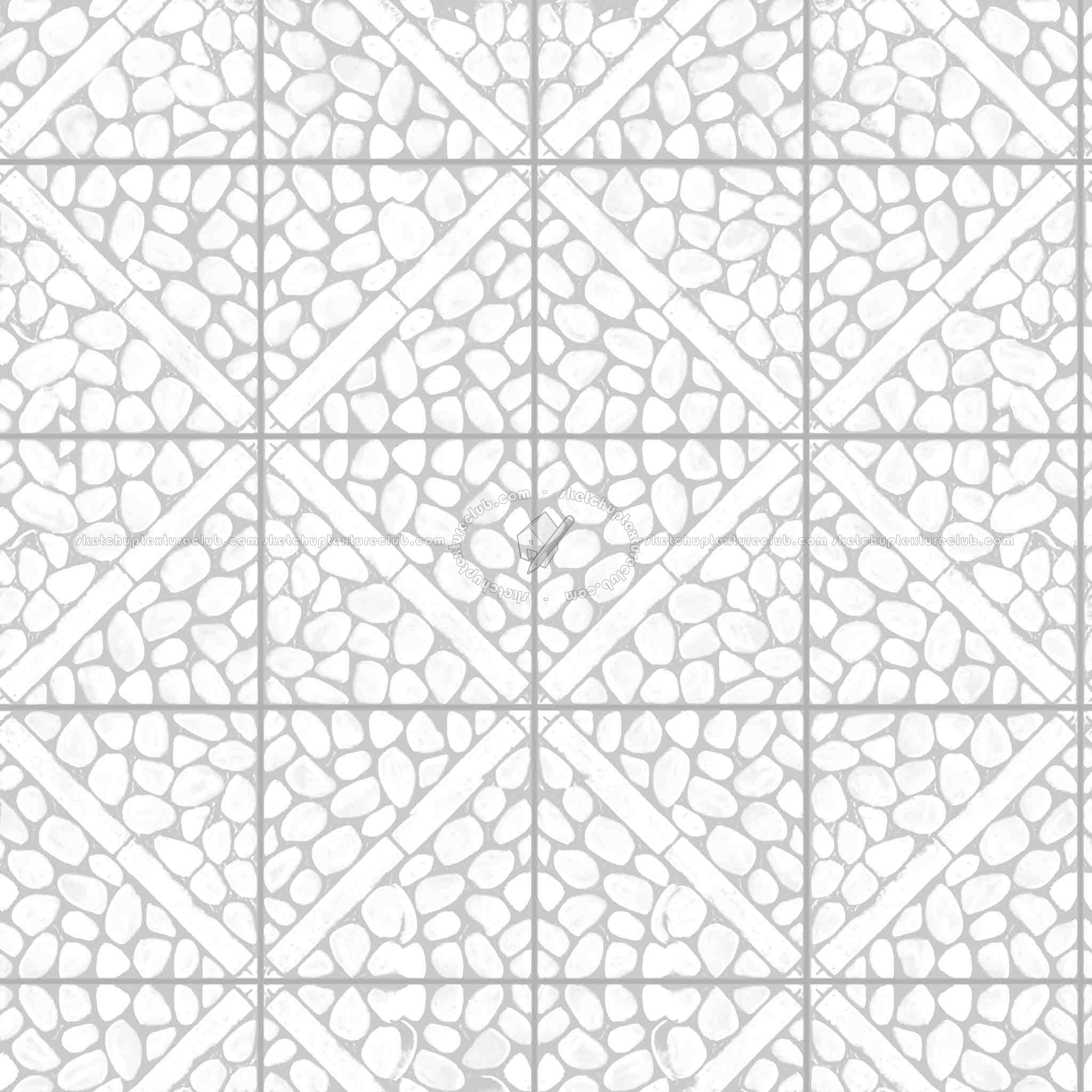 Textures   -   ARCHITECTURE   -   PAVING OUTDOOR   -   Pavers stone   -   Blocks mixed  - Pavers stone mixed size texture seamless 06102 - Displacement