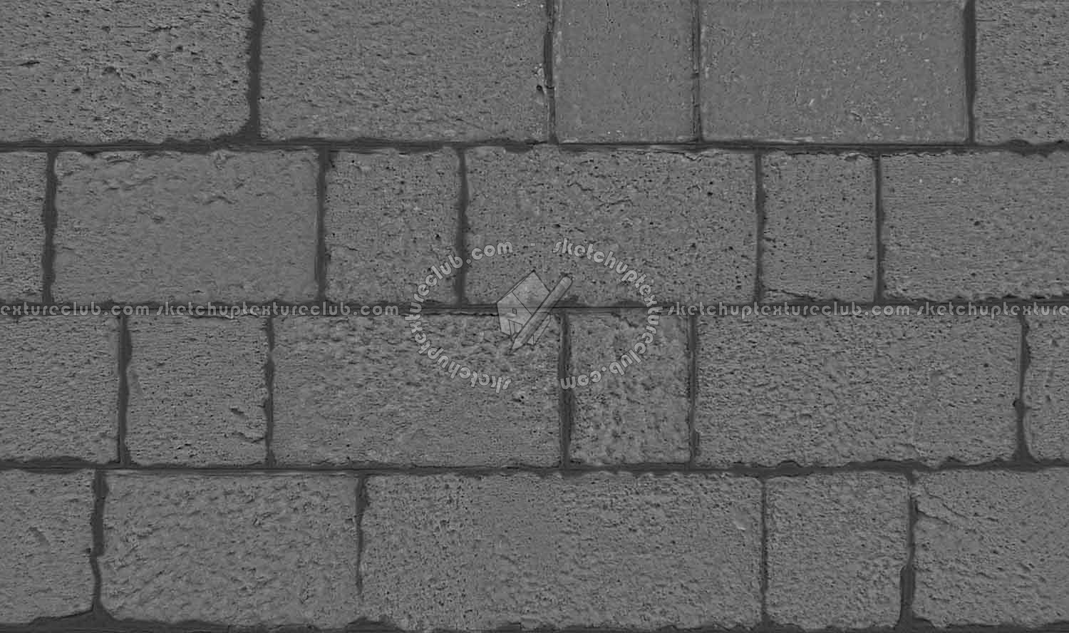 Textures   -   ARCHITECTURE   -   STONES WALLS   -   Stone blocks  - Wall stone with regular blocks texture seamless 08307 - Bump