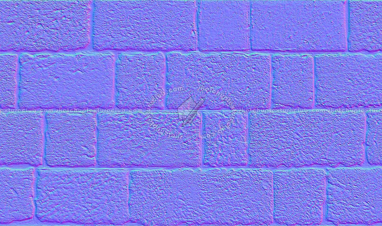 Textures   -   ARCHITECTURE   -   STONES WALLS   -   Stone blocks  - Wall stone with regular blocks texture seamless 08307 - Normal