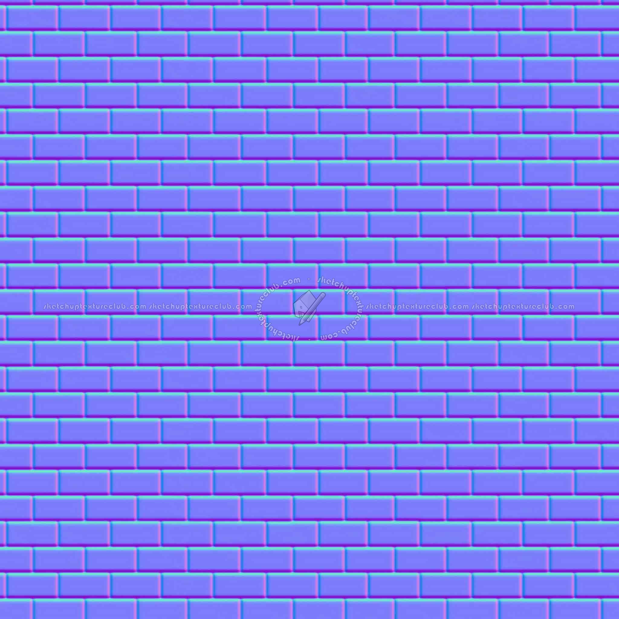Textures   -   ARCHITECTURE   -   BRICKS   -   White Bricks  - White bricks texture seamless 00504 - Normal