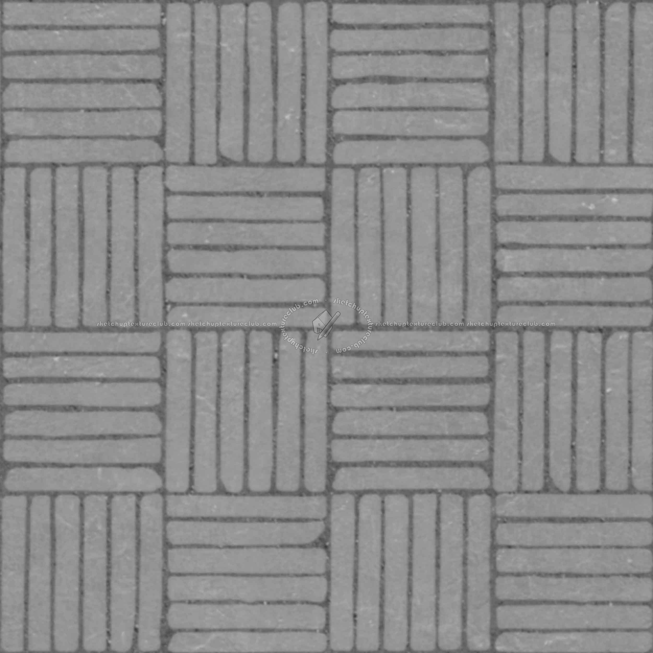 Textures - ARCHITECTURE - PAVING OUTDOOR - Concrete - Blocks regular - Paving outdoor concrete regular block texture seamless 05776 - Displacement