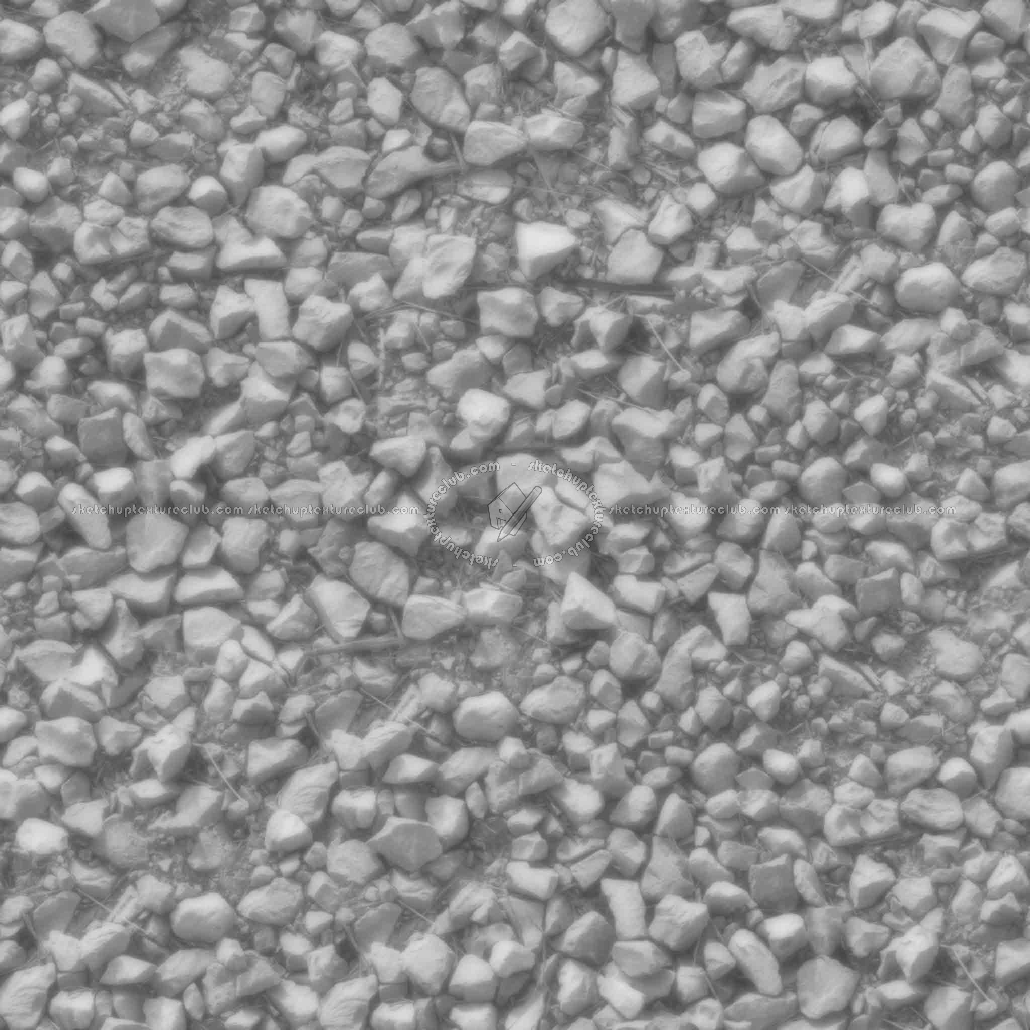 Textures   -   NATURE ELEMENTS   -   GRAVEL & PEBBLES  - Gravel PBR texture seamless 21825 - Displacement