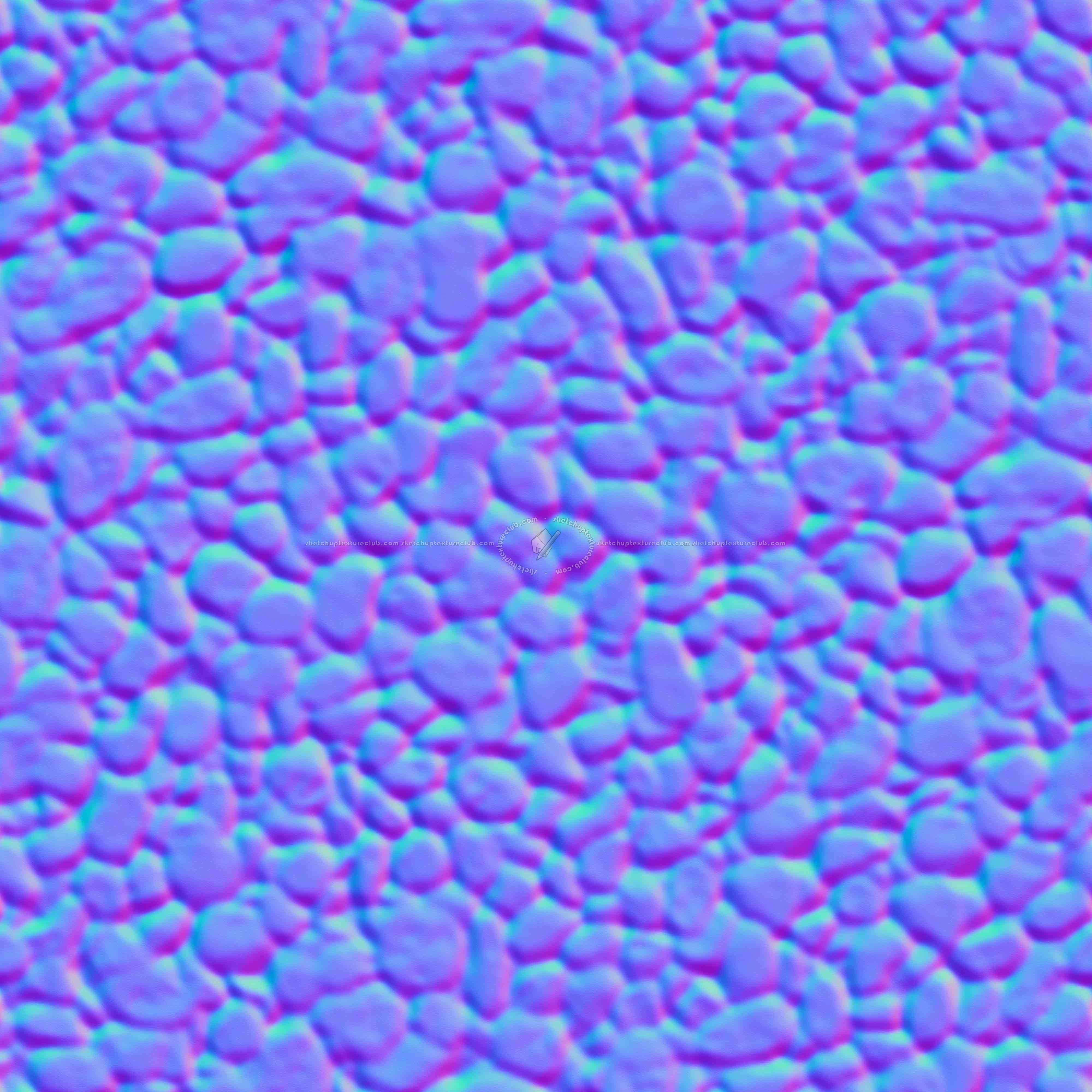 Textures   -   NATURE ELEMENTS   -   GRAVEL &amp; PEBBLES  - white pebbles pbr texture seamless 22397 - Normal