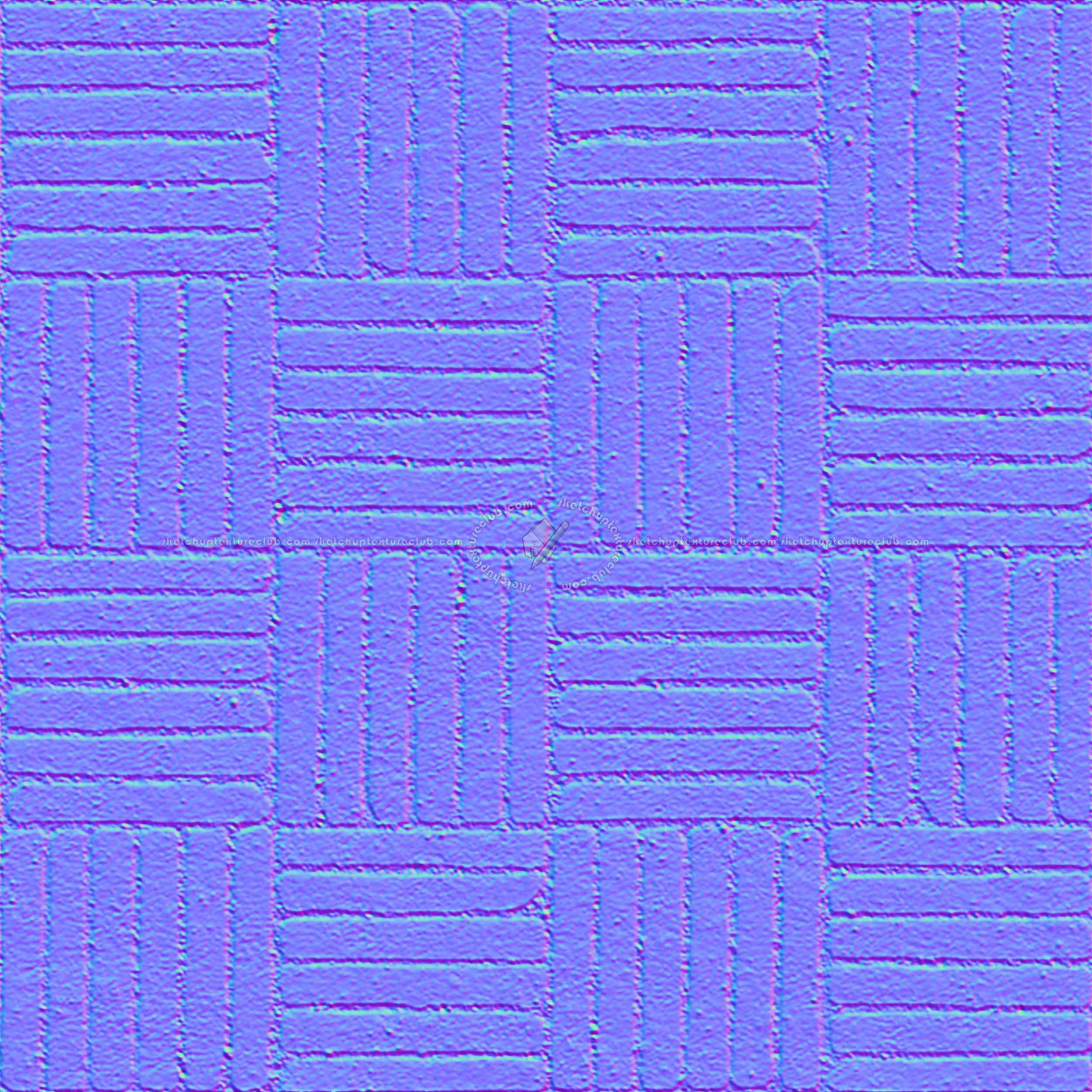 Textures   -   ARCHITECTURE   -   PAVING OUTDOOR   -   Concrete   -   Blocks regular  - Paving outdoor concrete regular block texture seamless 05779 - Normal