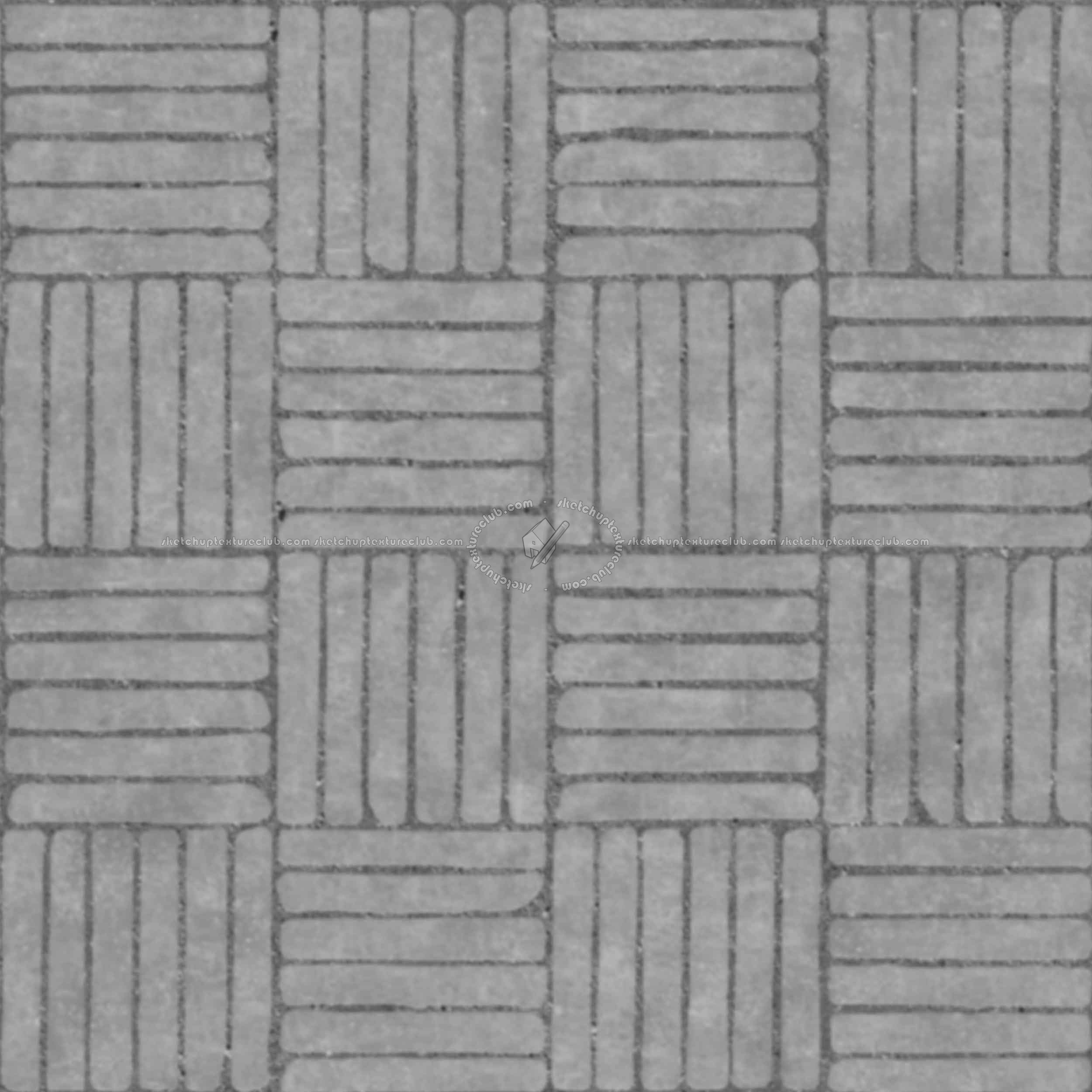 Textures   -   ARCHITECTURE   -   PAVING OUTDOOR   -   Concrete   -   Blocks regular  - Paving outdoor concrete regular block texture seamless 05780 - Displacement