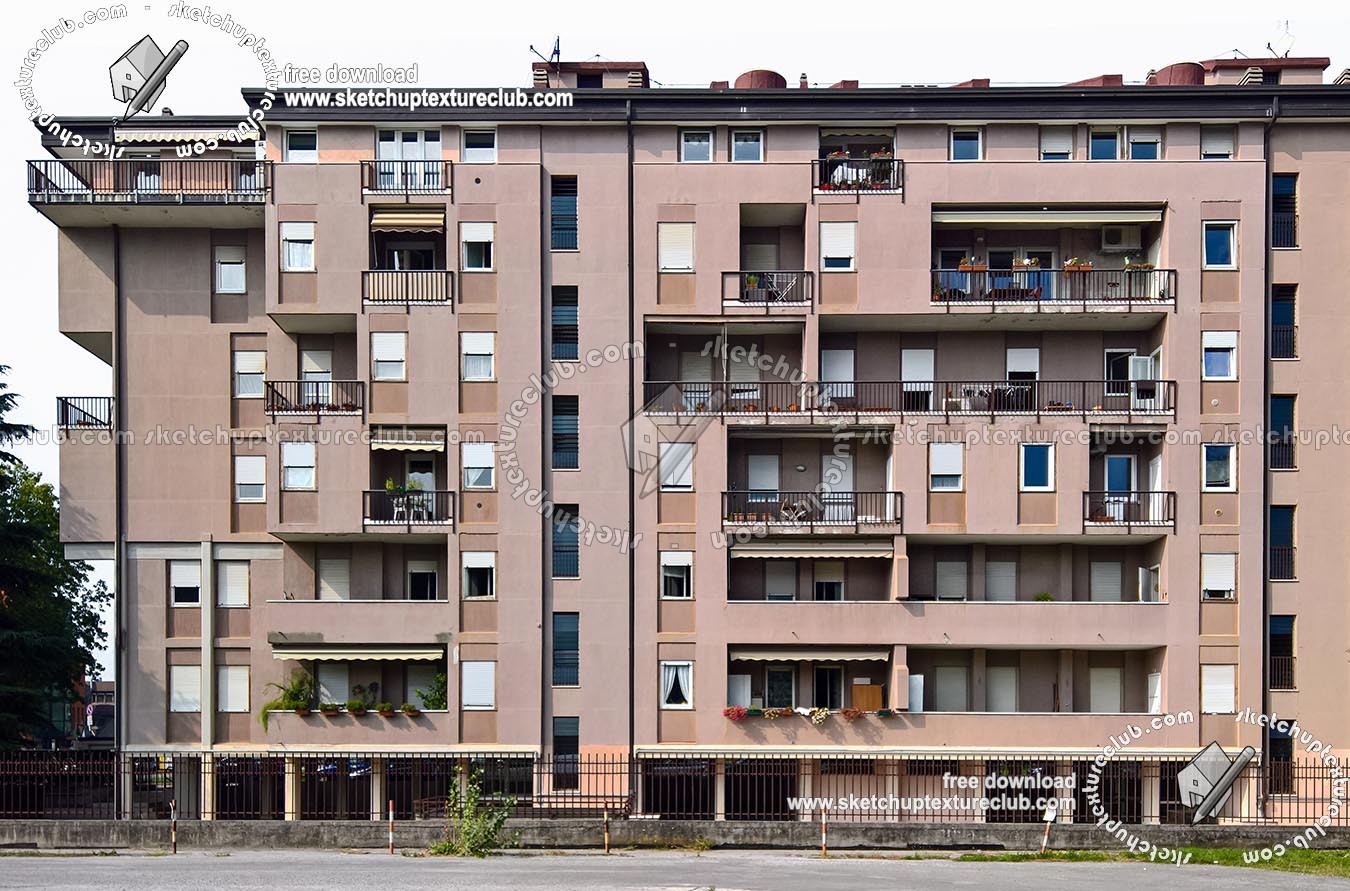 Residential building facades 18250
