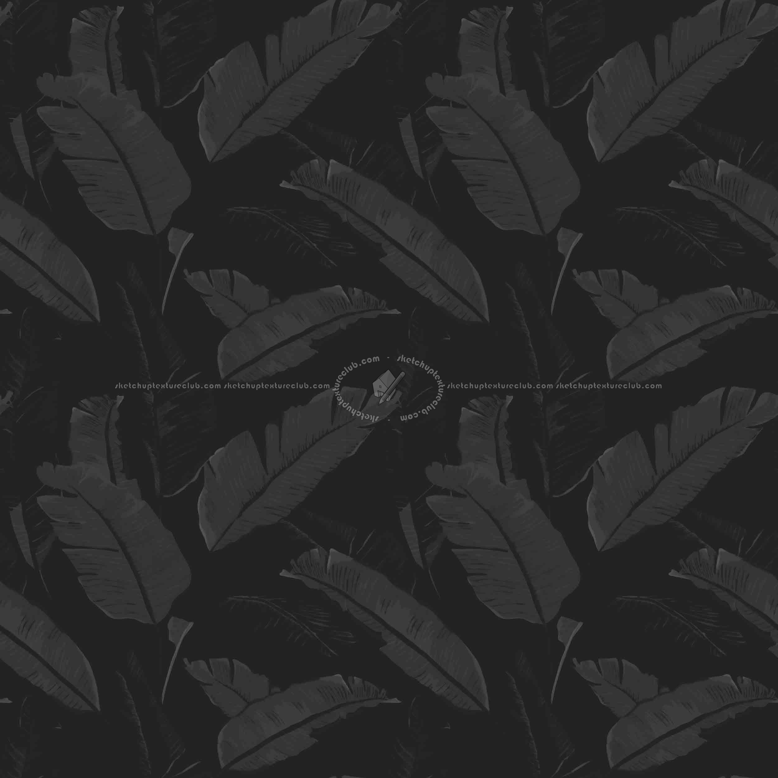 Dark Banana Leaf Wallpaper