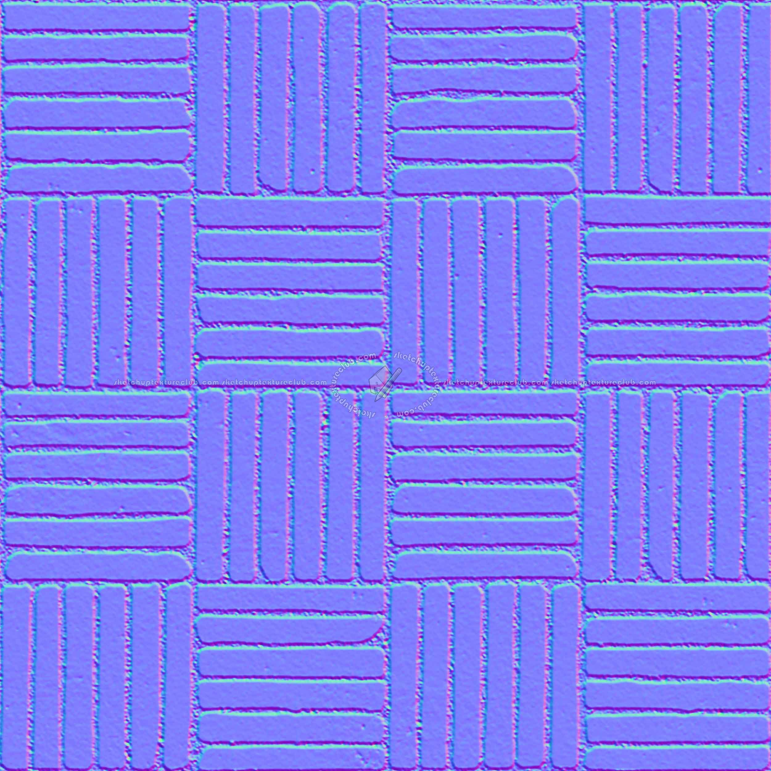 Textures   -   ARCHITECTURE   -   PAVING OUTDOOR   -   Concrete   -   Blocks regular  - Paving outdoor concrete regular block texture seamless 05781 - Normal