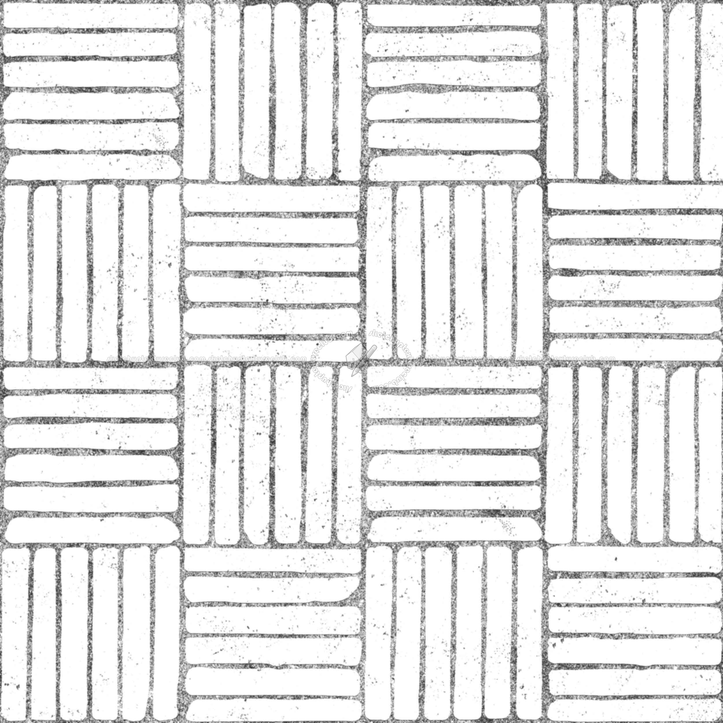 Textures - ARCHITECTURE - PAVING OUTDOOR - Concrete - Blocks regular - Paving outdoor concrete regular block texture seamless 05782 - Bump