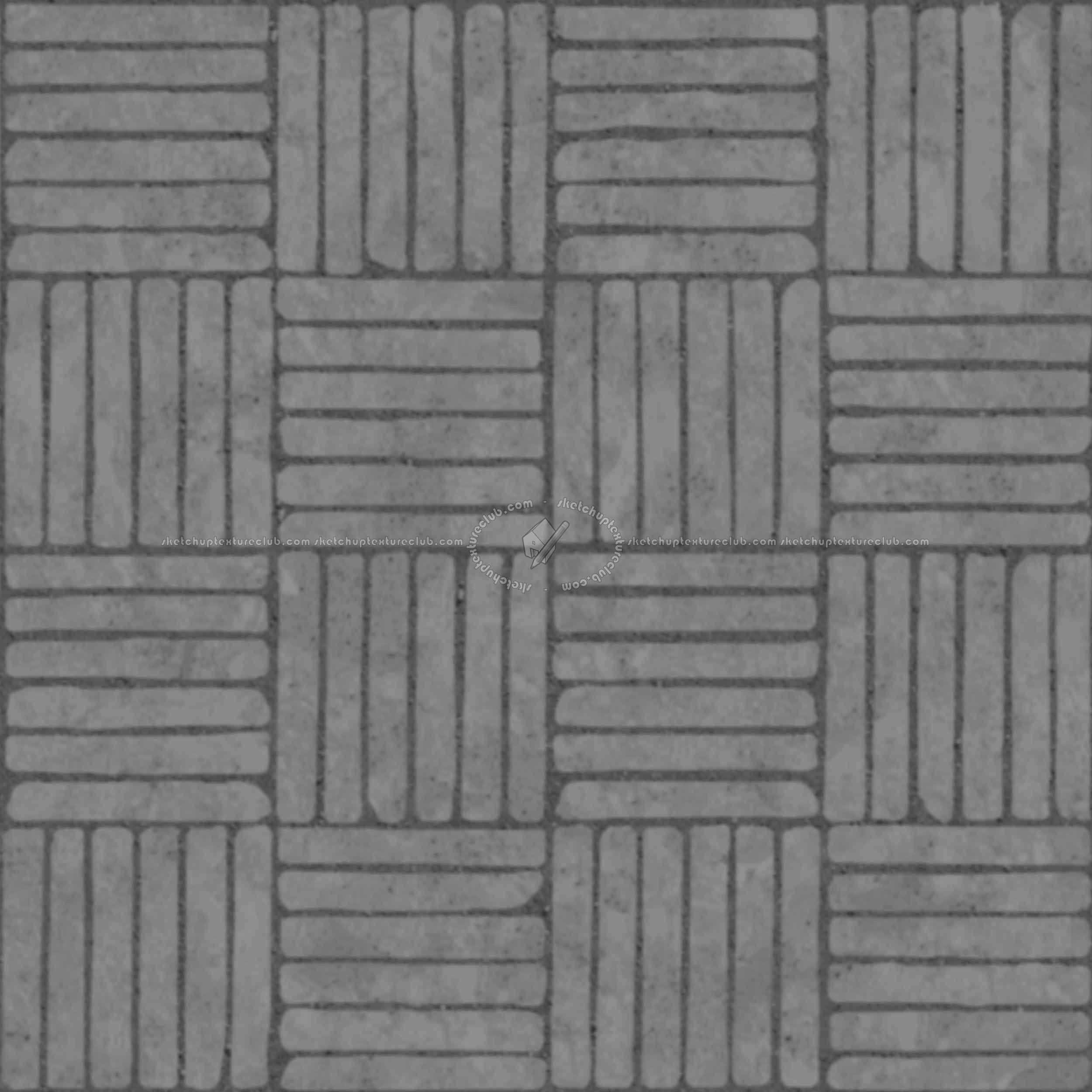 Textures - ARCHITECTURE - PAVING OUTDOOR - Concrete - Blocks regular - Paving outdoor concrete regular block texture seamless 05782 - Displacement