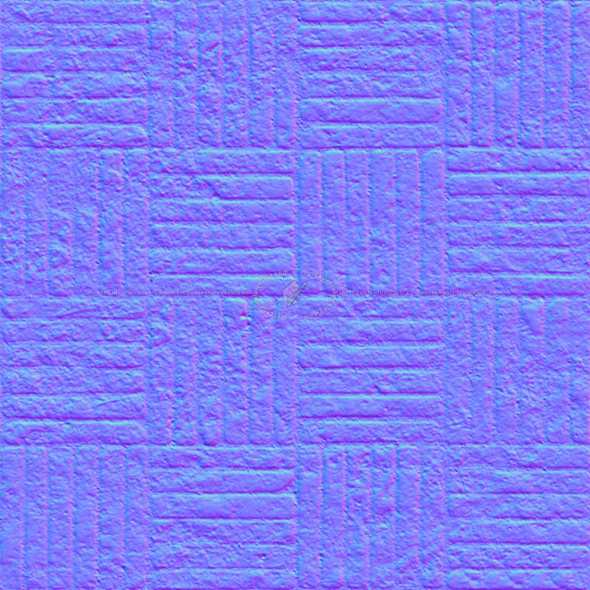 Textures   -   ARCHITECTURE   -   PAVING OUTDOOR   -   Concrete   -   Blocks regular  - Paving outdoor concrete regular block texture seamless 05783 - Normal