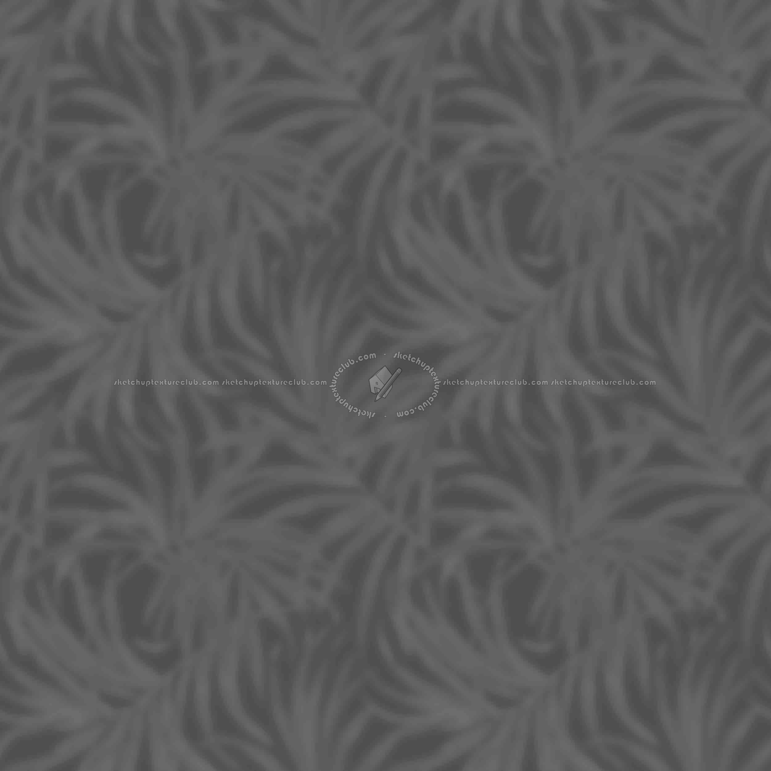 Textures - MATERIALS - WALLPAPER - various patterns - Tropics bali leaves wallpaper texture seamless 20932 - Displacement
