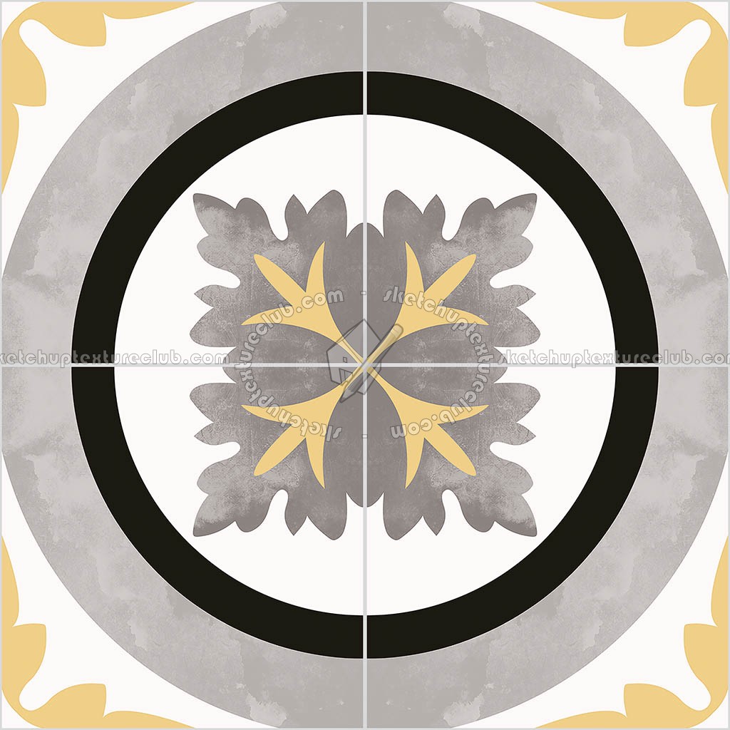 Textures   -   ARCHITECTURE   -   TILES INTERIOR   -   Cement - Encaustic   -   Cement  - cementine tiles Pbr texture seamless 22155 (seamless)