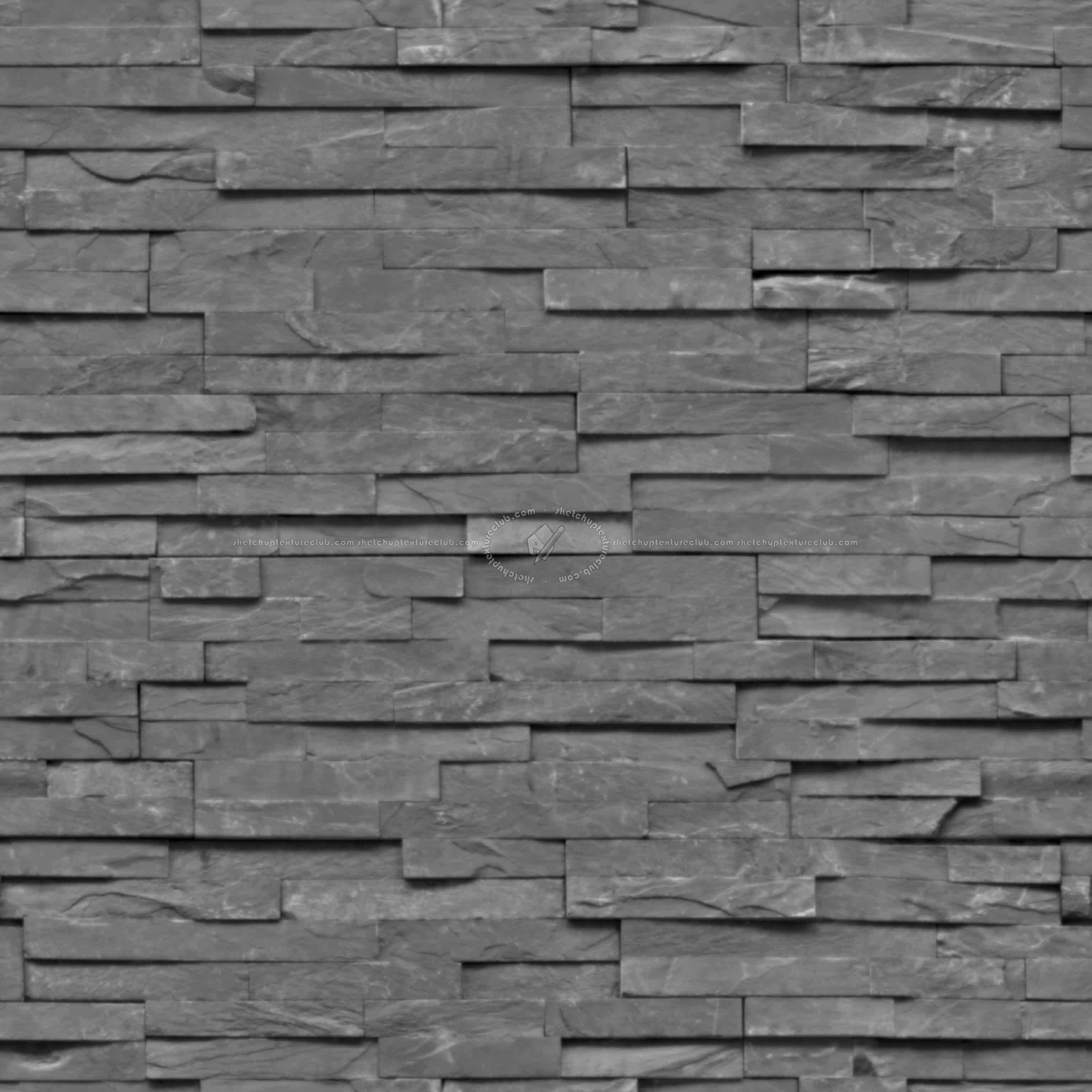 Textures - ARCHITECTURE - CONCRETE - Plates - Clean - Kensington Concrete Sleepers Pbr texture seamless 22604 - Displacement