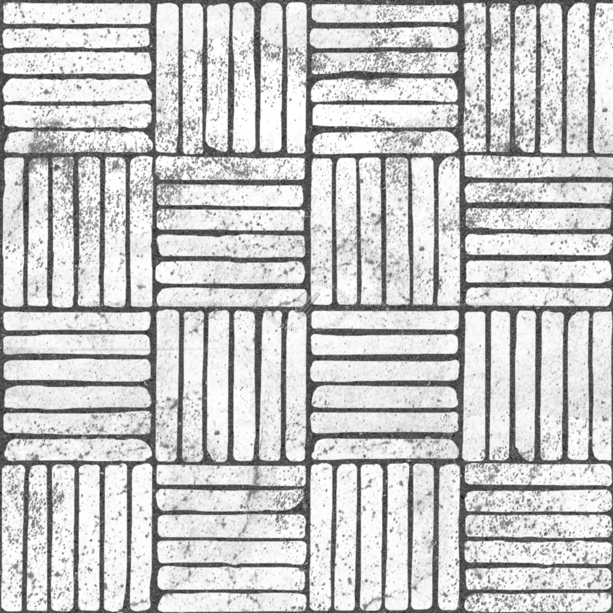 Textures - ARCHITECTURE - PAVING OUTDOOR - Concrete - Blocks regular - Paving outdoor concrete regular block texture seamless 05784 - Bump