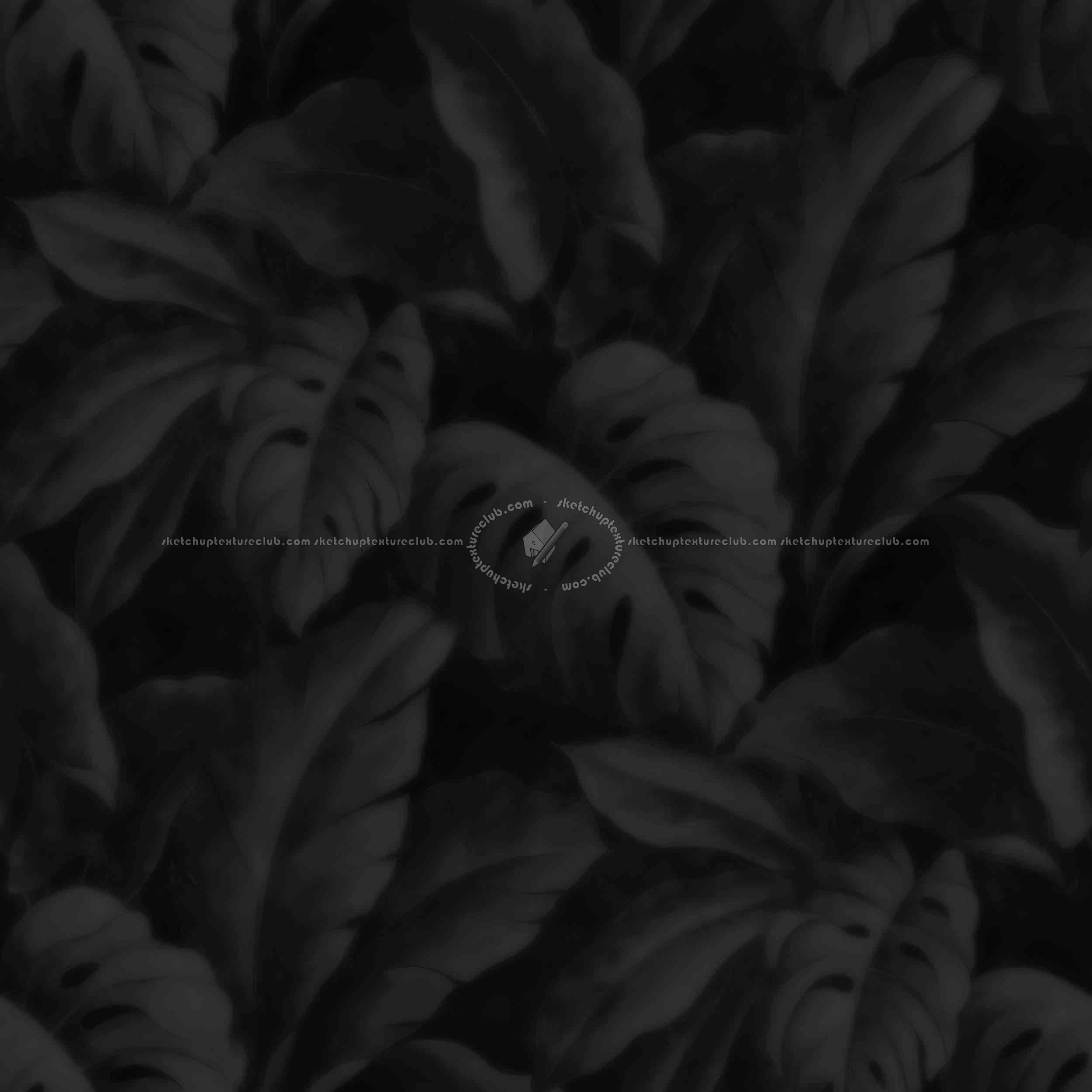 Textures   -   MATERIALS   -   WALLPAPER   -   various patterns  - Tropical leaves wallpaper texture seamless 20933 - Displacement