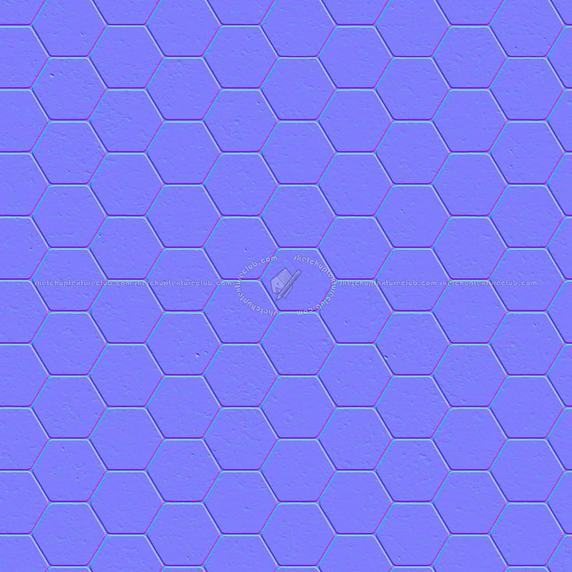 Textures   -   ARCHITECTURE   -   TILES INTERIOR   -   Hexagonal mixed  - Black marble hexagonal texture seamless 17109 - Normal